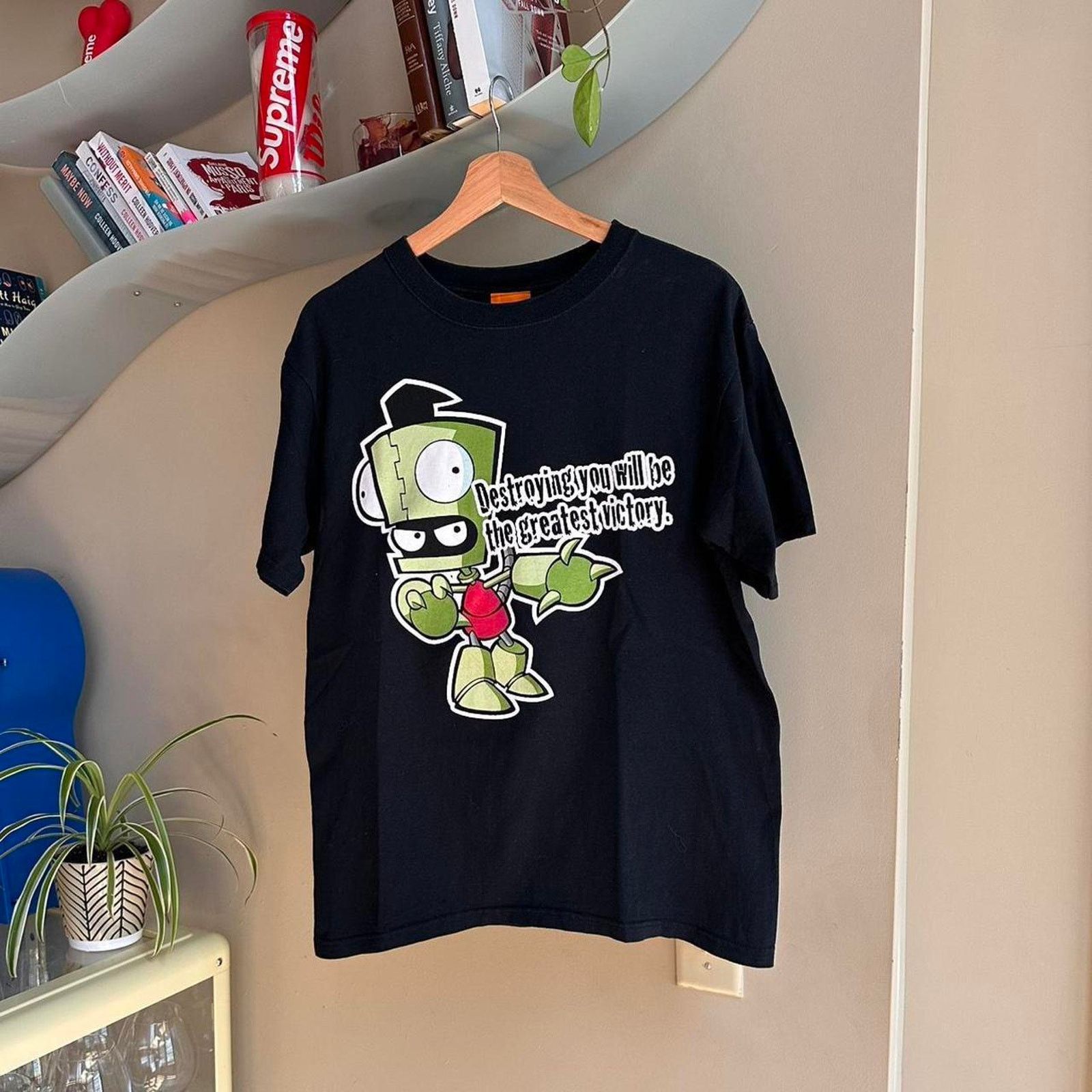 Nickelodeon × Vintage Vintage 2004 Invader Zim Cartoon Shirt Size US M / EU 48-50 / 2 - 1 Thumbnail