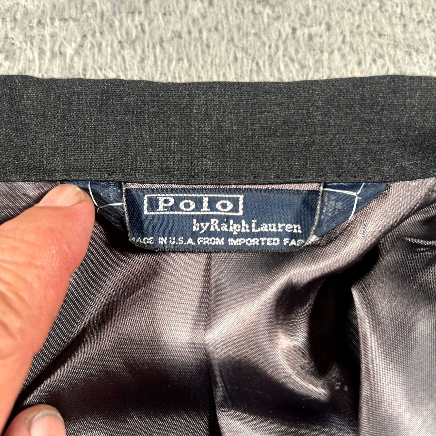 Ralph Lauren Polo Ralph Lauren Blazer Jacket Men 43 Black Notch Lapel Inner Pockets Classic Size US XL / EU 56 / 4 - 5 Thumbnail
