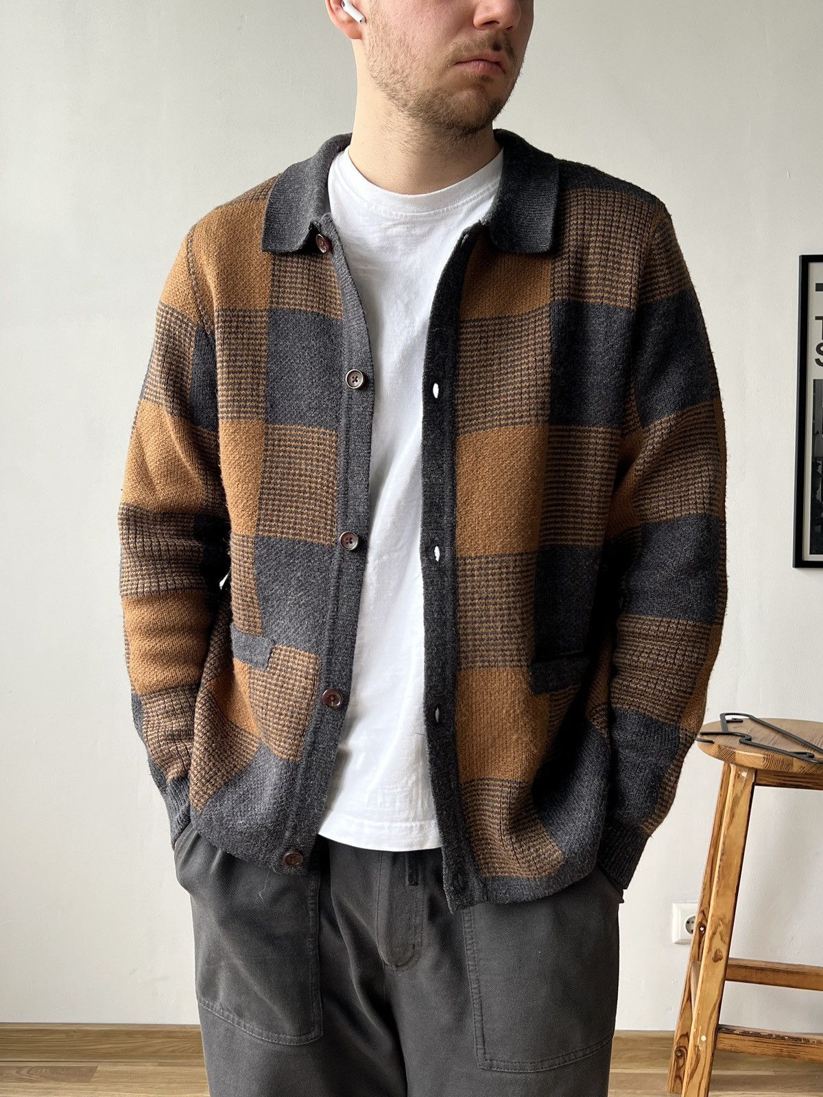 Percival Percival Men’s Knit Jacket Cardigan Size L Size US L / EU 52-54 / 3 - 2 Thumbnail