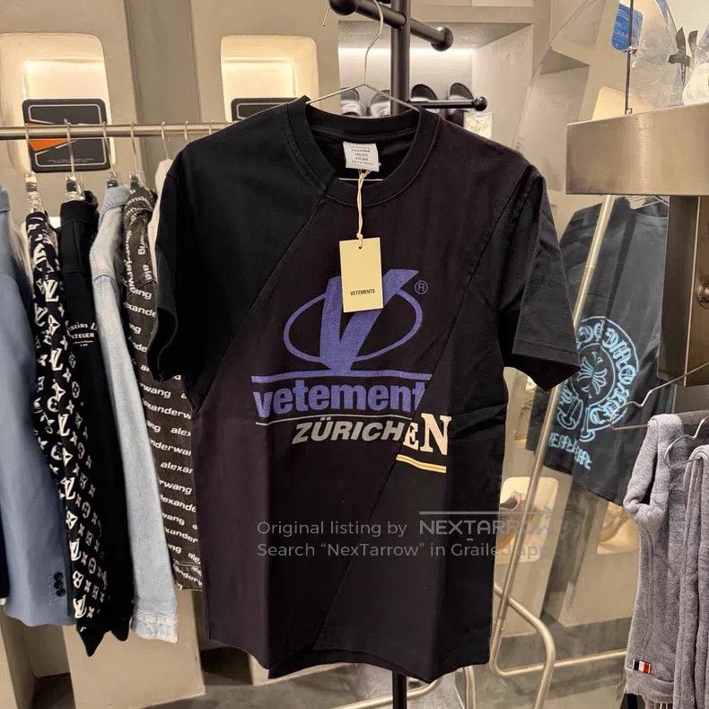 Vetements VETEMENTS Purple Logo Short Sleeve Size US XS / EU 42 / 0 - 1 Thumbnail