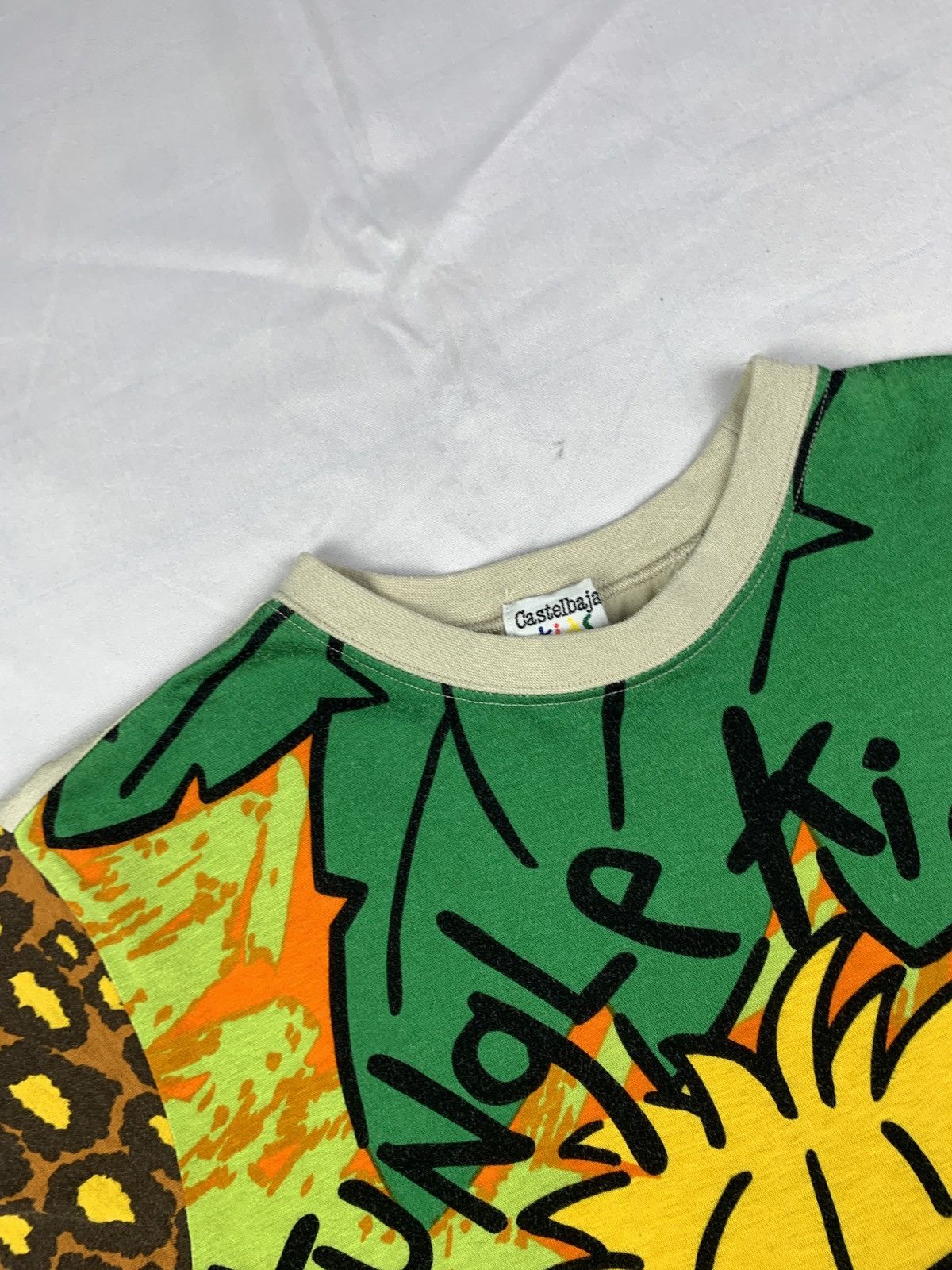 Jean Charles De Castelbajac 2000s Jean Charles de Castelbajac Lion Jungle Kids Baby Tee Size S / US 4 / IT 40 - 8 Thumbnail