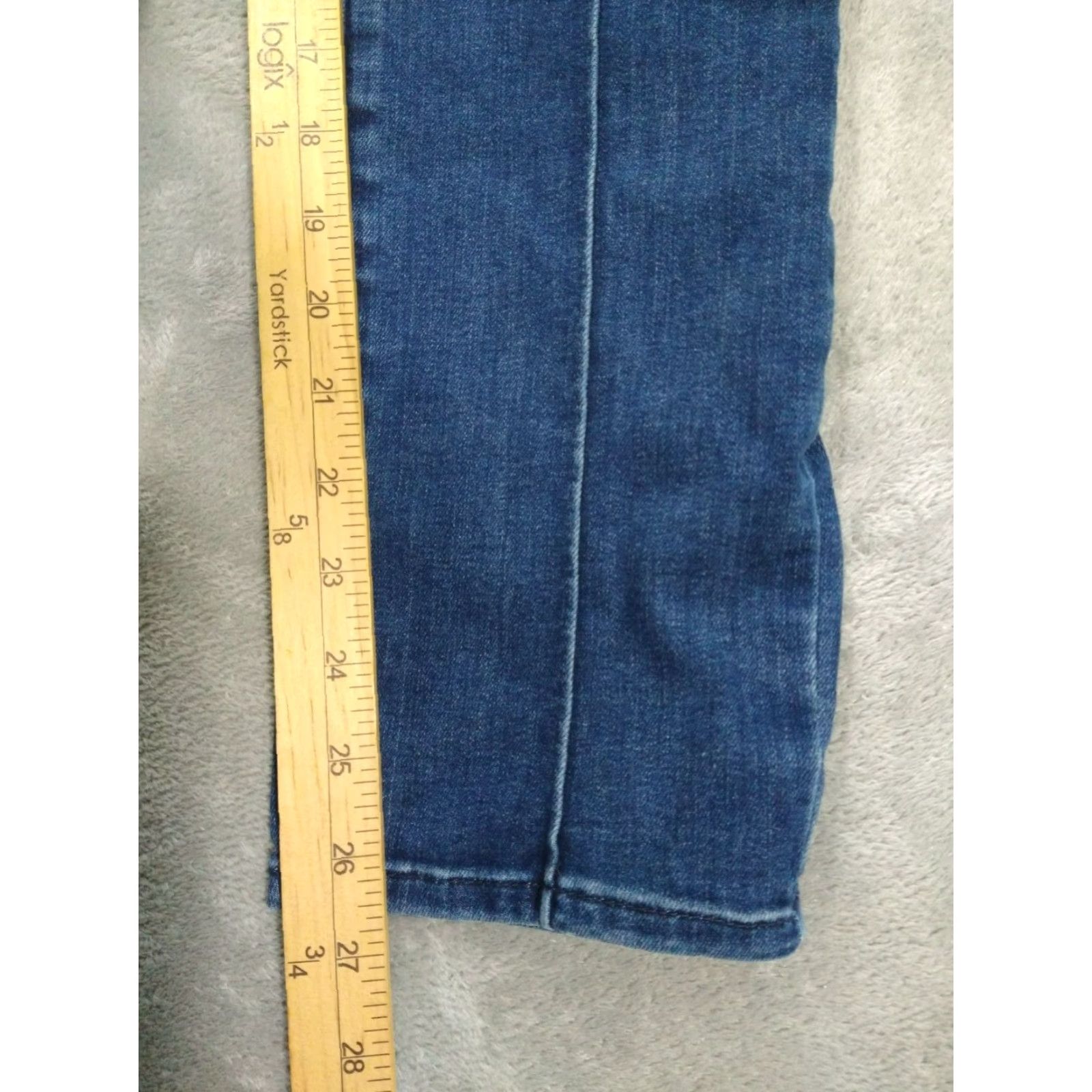 NYDJ NYDJ Jeans Womens 8 Blue Denim Skinny Ankle Pull On Mid Rise Dark Wash - Regular, 26.5in Inseam, Tummy Tuck, Pocket, Stretch, Cotton Polyester, 90s? Size 30" / US 8 / IT 44 - 5 Thumbnail