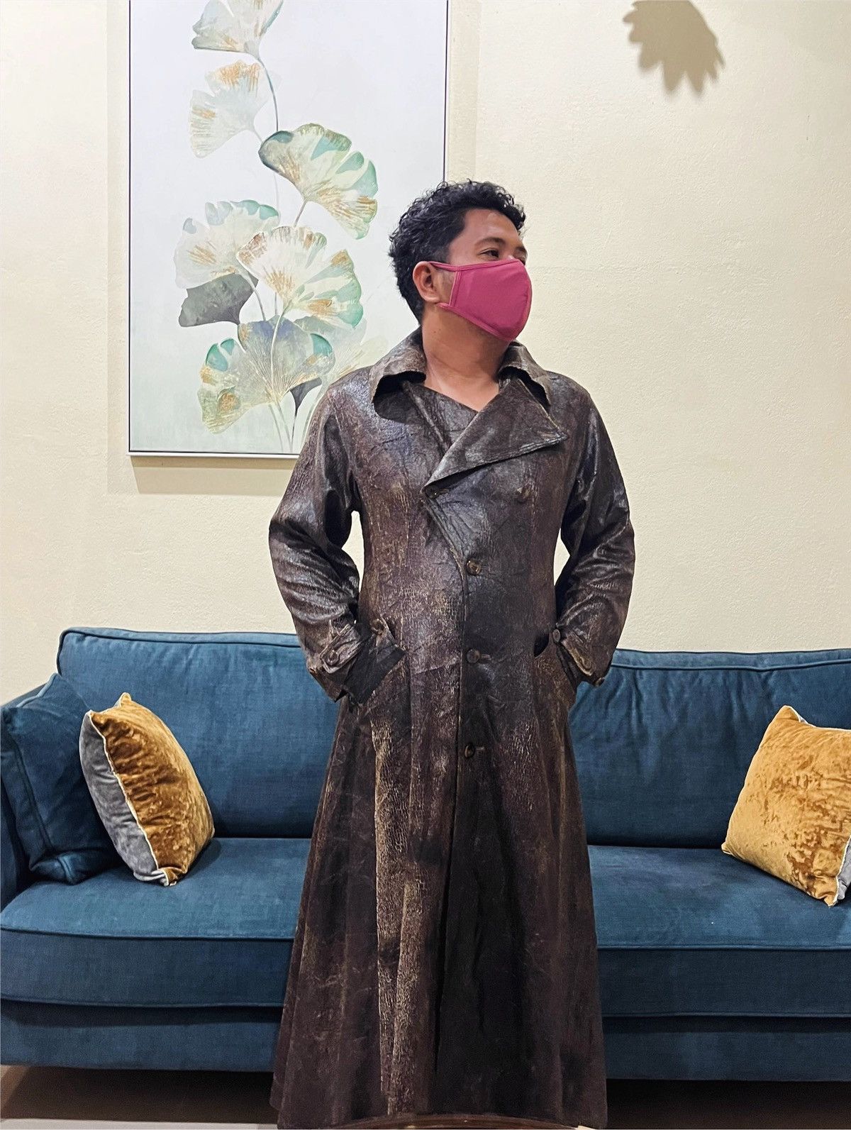 Japanese Brand RARE 🔥💥 TAKEZO TOYOGUCHI TRENCH DOUBLE BREASTED RUSTICDESIGN Size US M / EU 48-50 / 2 - 1 Thumbnail