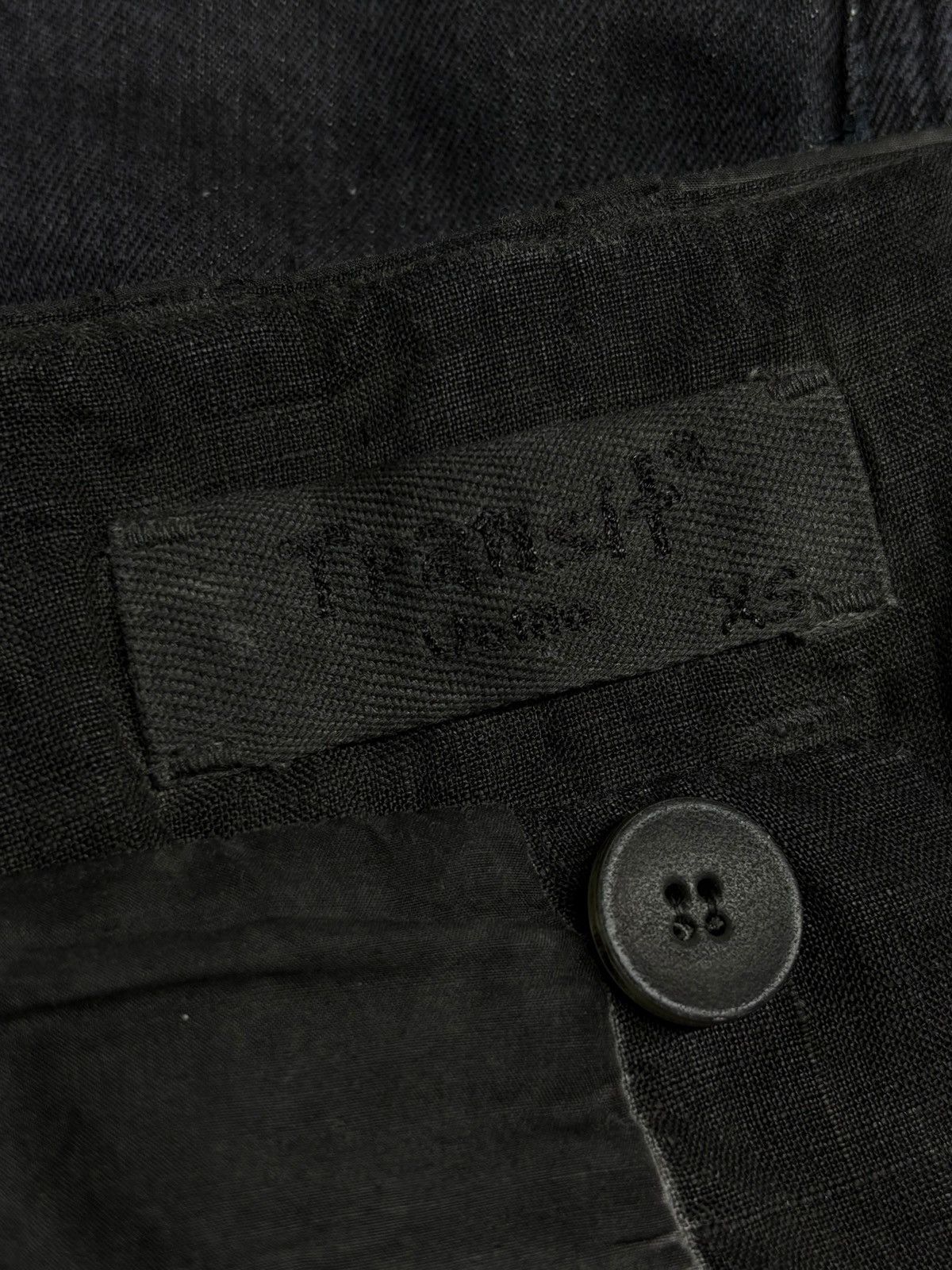Transit Uomo Transit Uomo Dark Grey Charcoal Cotton Linen Pants Rare Size US 28 / EU 44 - 15 Thumbnail