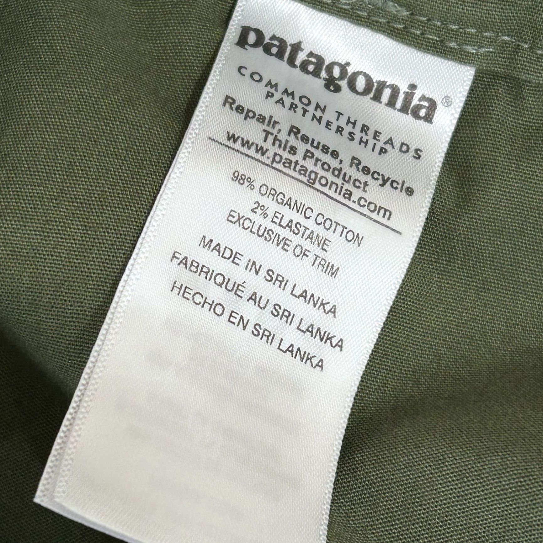 Patagonia Patagonia Capris Women Buffalo Green 2 Side Pockets Stretch Twill Casual Travel Size ONE SIZE - 5 Thumbnail