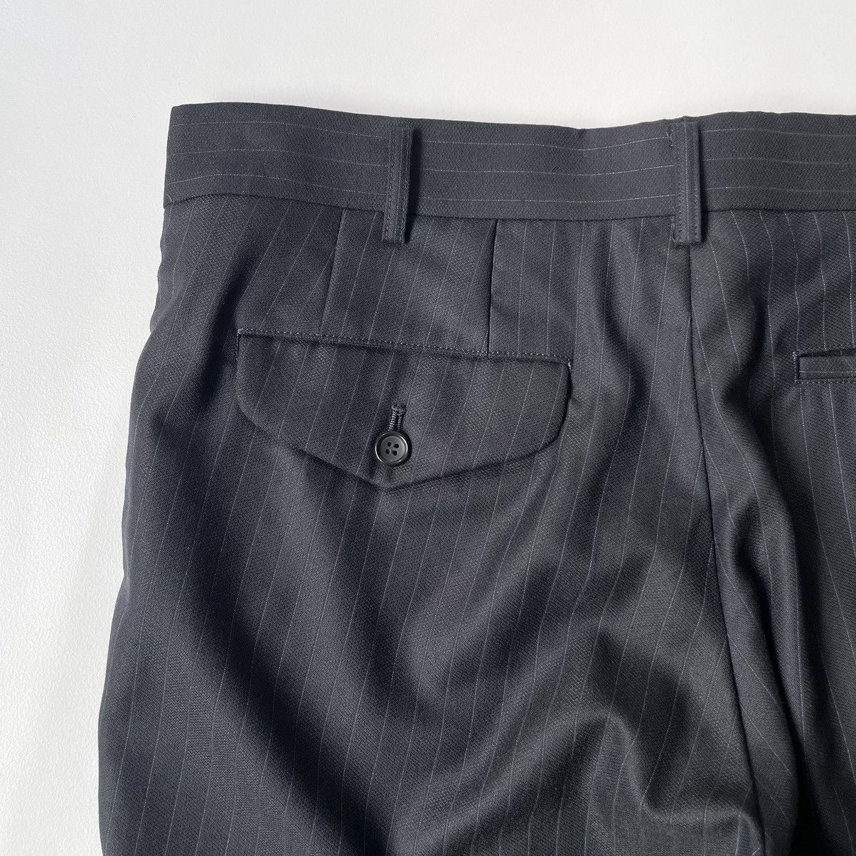 Comme des Garcons A/W 11 Blue Pinstripe Wool Trousers Size US 34 / EU 50 - 11 Thumbnail