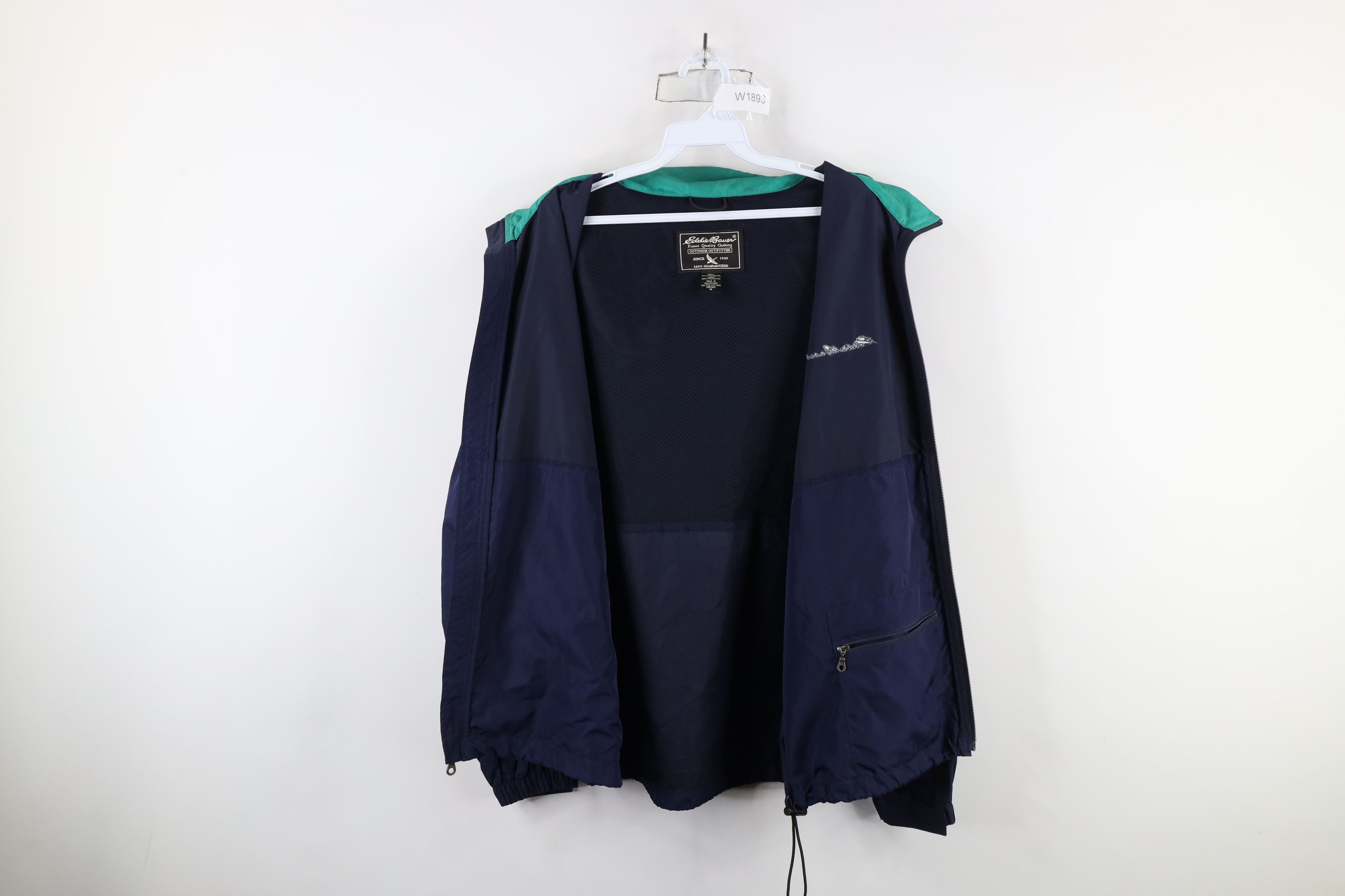 Eddie Bauer × Vintage Vintage 90s Eddie Bauer Out Hooded Rain Windbreaker Jacket Size US M / EU 48-50 / 2 - 10 Thumbnail