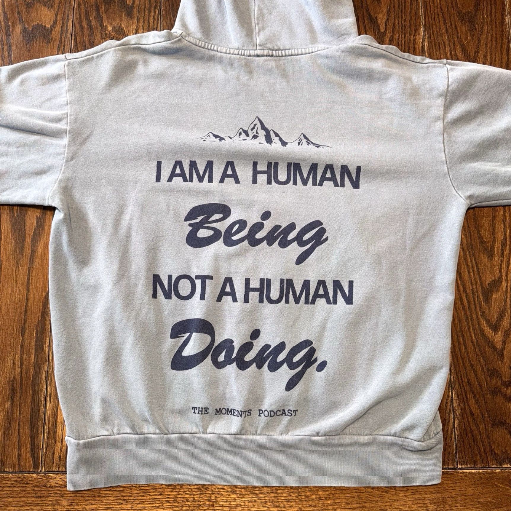 Olive THE MOMENTS PODCAST Hoodie Live In The Moment I Am A Human Being Not A Doing Size L / US 10 / IT 46 - 8 Thumbnail