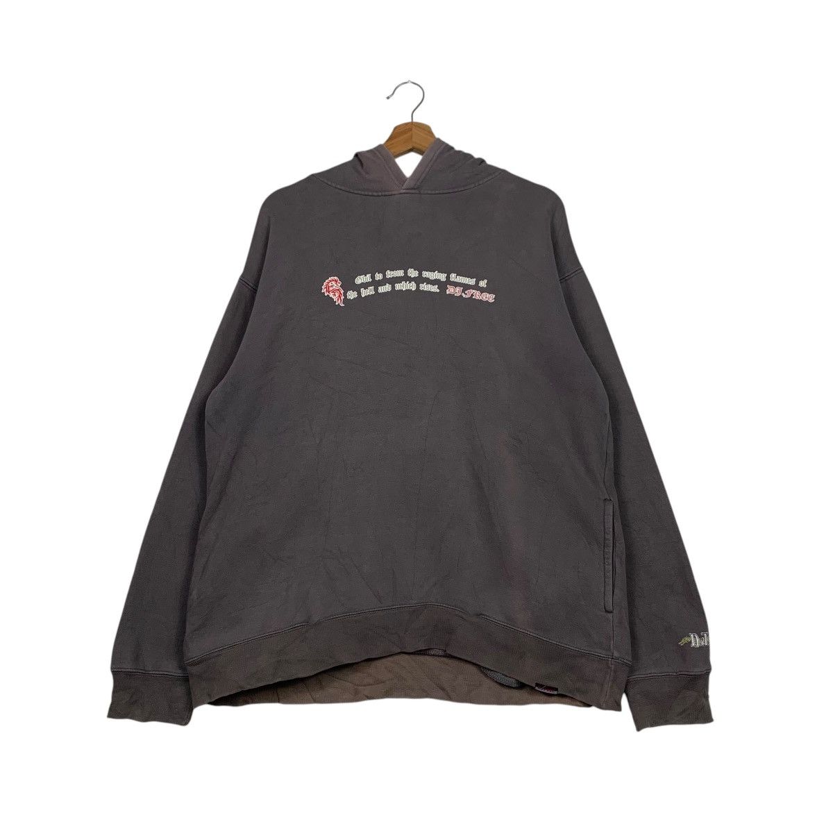 Japanese Brand DJ FREE Control The World Big Logo Hoodies #2215-C98 Size US M / EU 48-50 / 2 - 7 Thumbnail