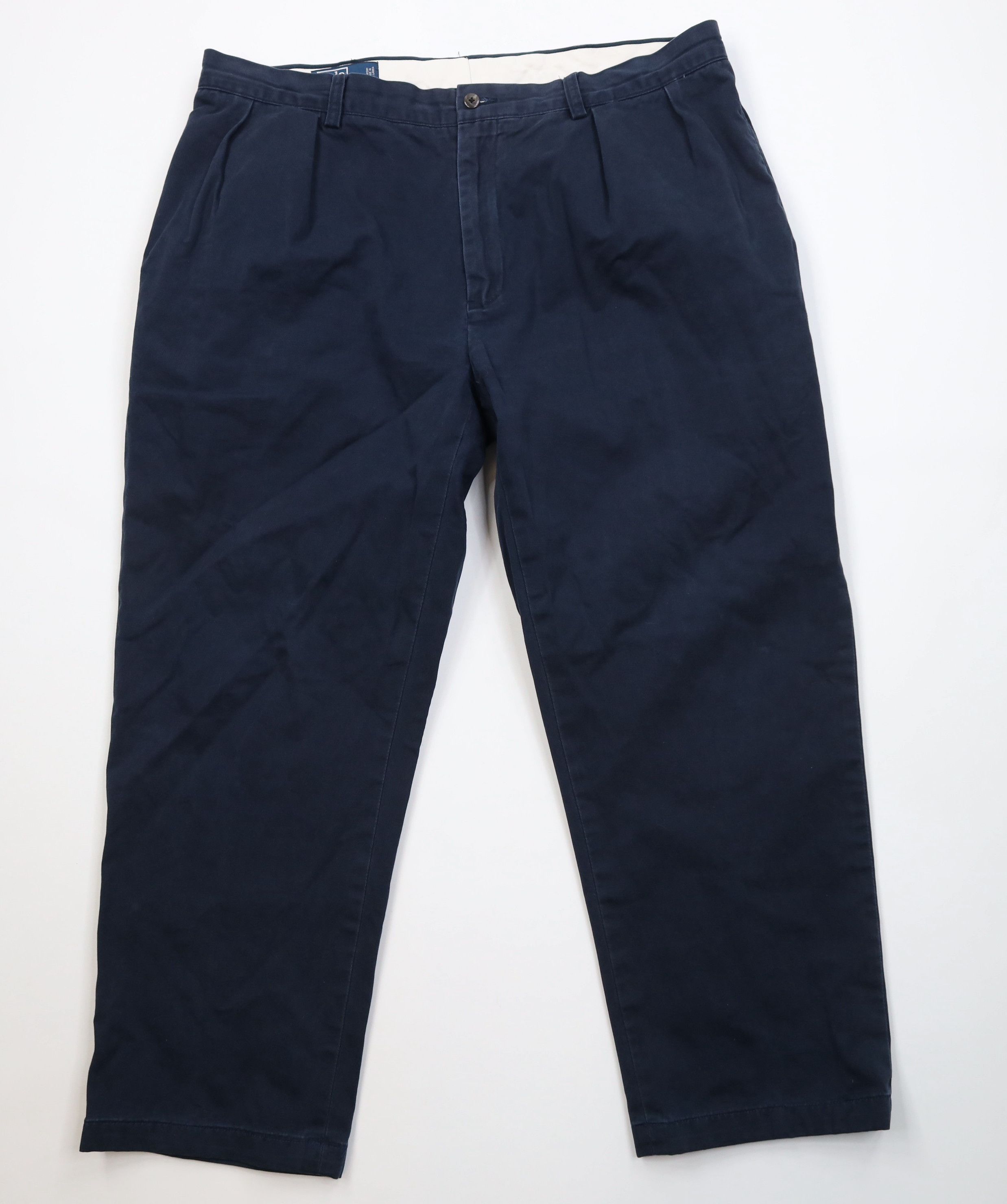 Ralph Lauren Vintage 90s Ralph Lauren Ethan Heavy Wide Leg Chino Pants Size US 38 / EU 54 - 1 Thumbnail