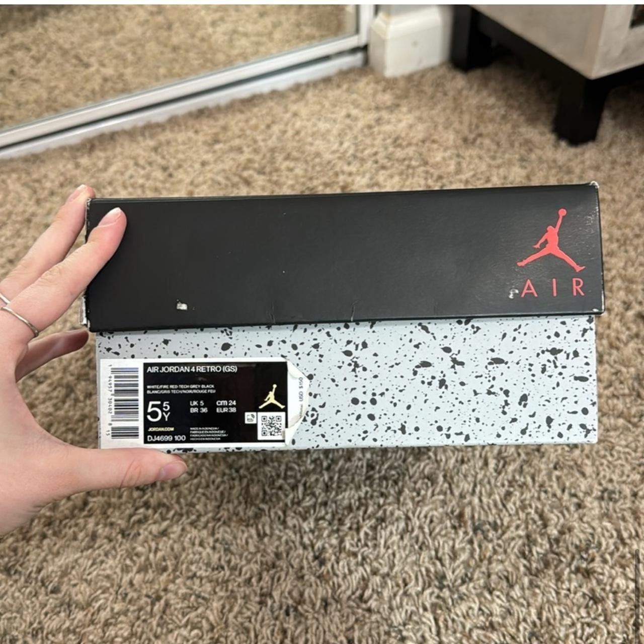 Jordan Brand × Nike Jordan 4 Retro White Oreo Size US 7 / IT 37 - 8 Thumbnail