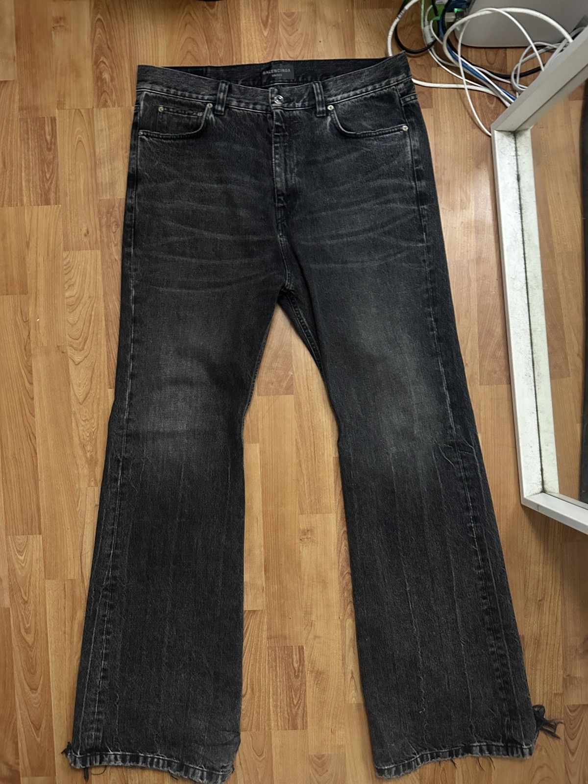 Balenciaga Balenciaga Lost Tape Flared Jeans FW22 Size US 34 / EU 50 - 1 Thumbnail