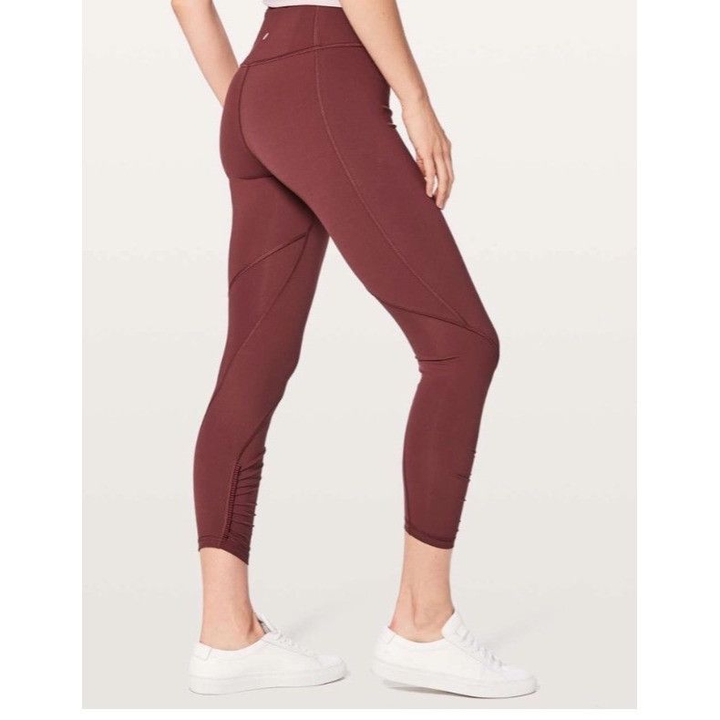 Lululemon 𝓛𝓾𝓵𝓾𝓵𝓮𝓶𝓸𝓷 Play Off The Pleats Tight *25"Redwood Siz Size 30" / US 8 / IT 44 - 1 Thumbnail