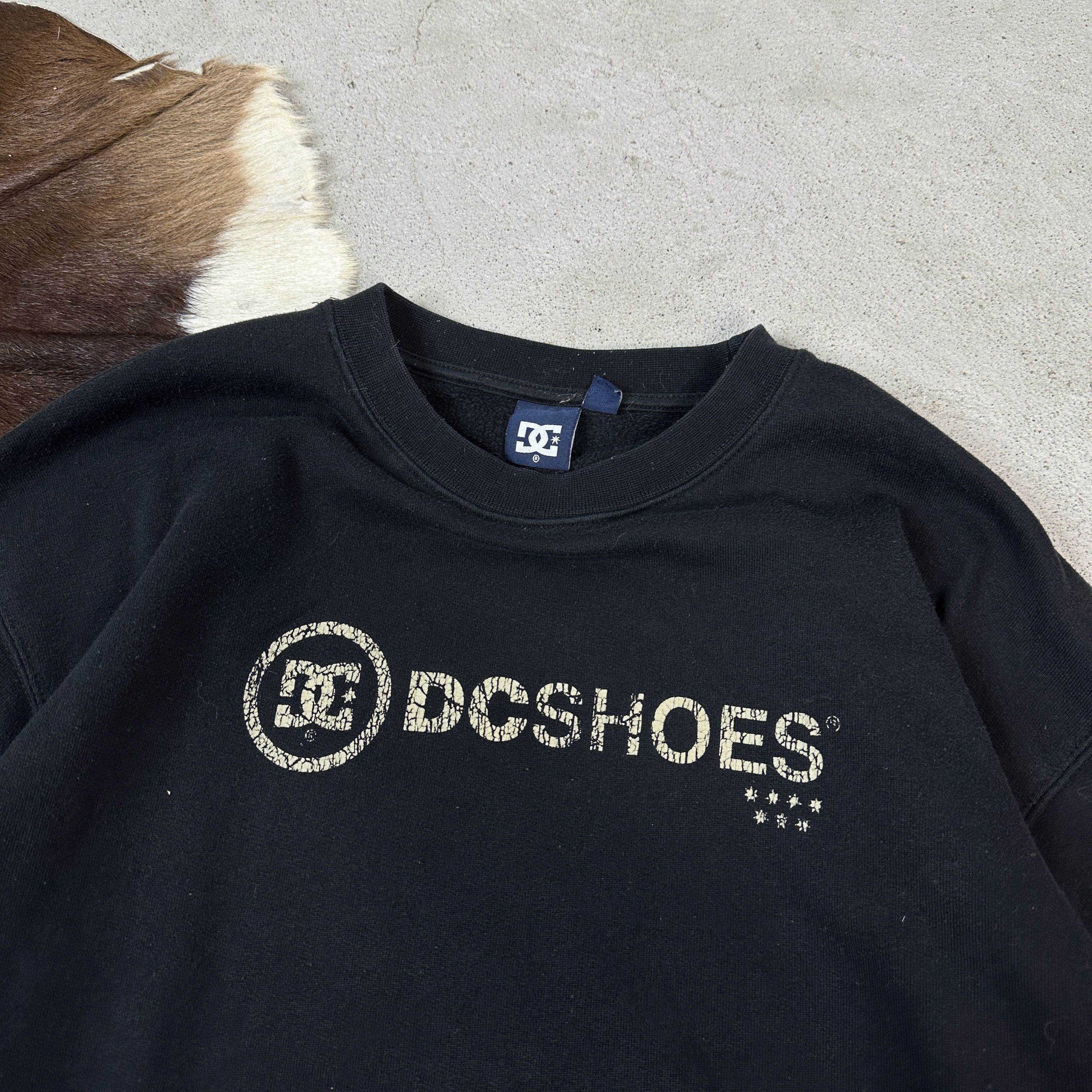 Vintage DC Shoes Jumper Size US L / EU 52-54 / 3 - 3 Thumbnail