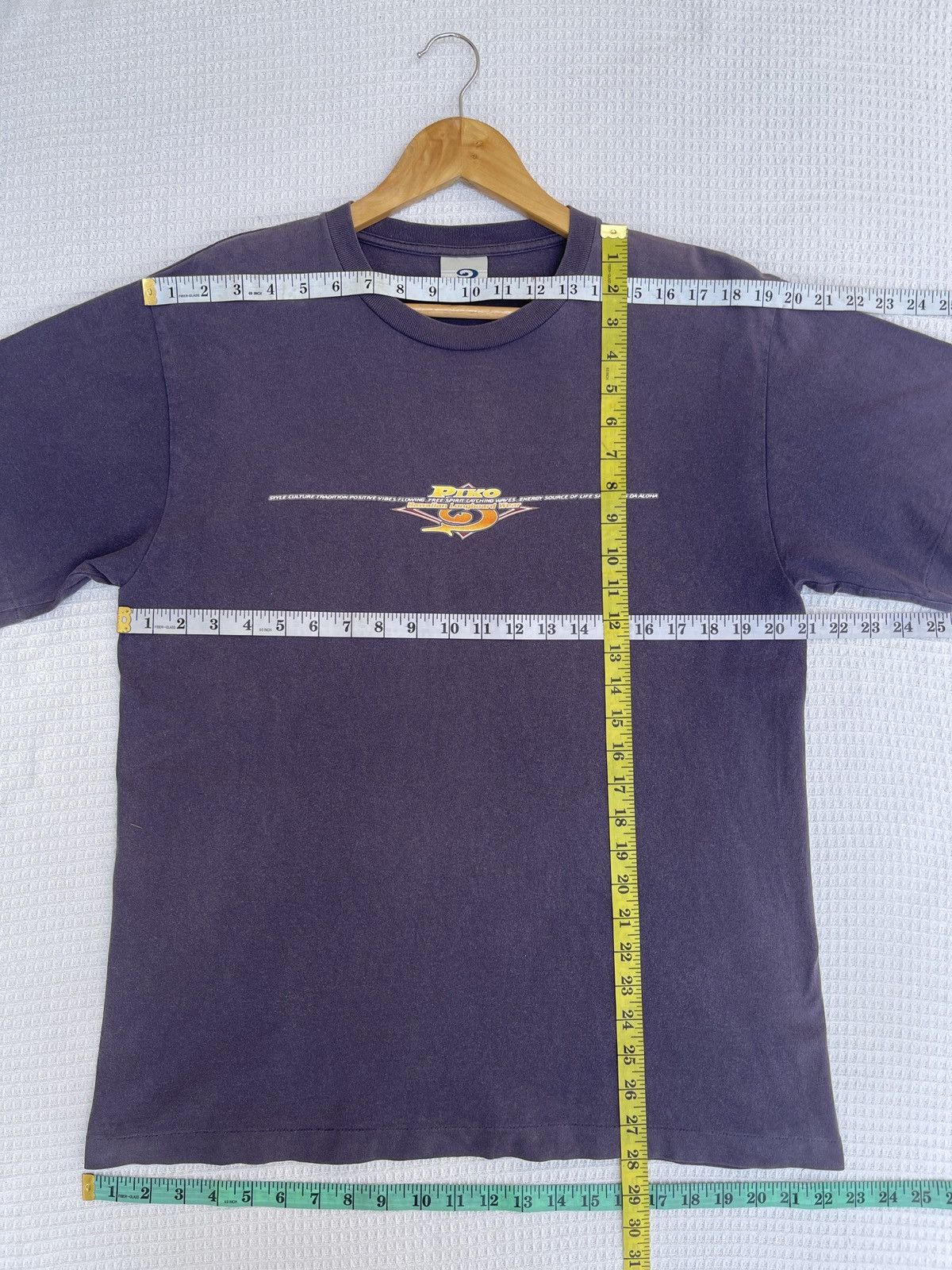 Vintage Last Drop🔥Steals🔥Vintage90s Piko Hawaiian Longboard Surf Tee Size US L / EU 52-54 / 3 - 14 Thumbnail