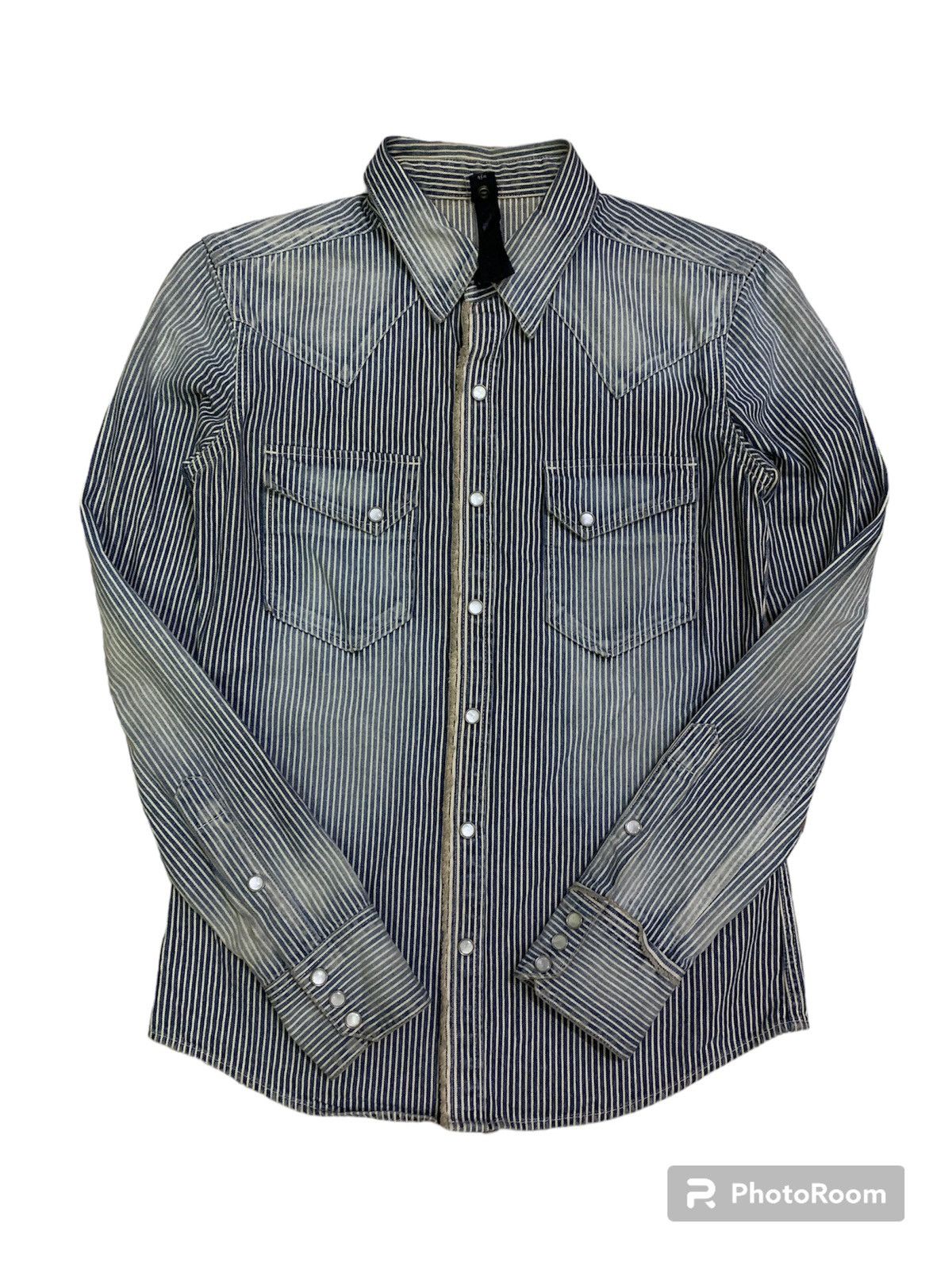 wjk 💥Vintage Wjk Stripe Button Shirt Size US S / EU 44-46 / 1 - 4 Thumbnail