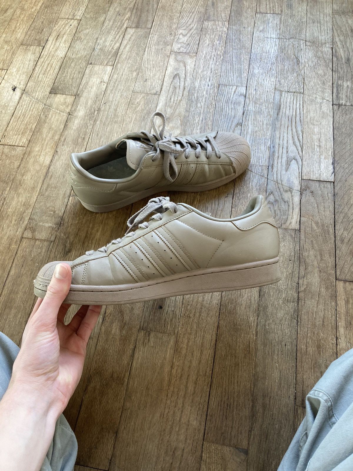 Adidas Adidas Superstars Size US 12 / EU 45 - 2 Thumbnail