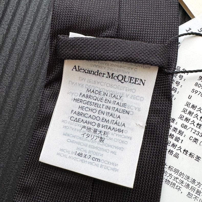 Alexander McQueen Alexander Mcqueen Label tie Size ONE SIZE - 6 Thumbnail