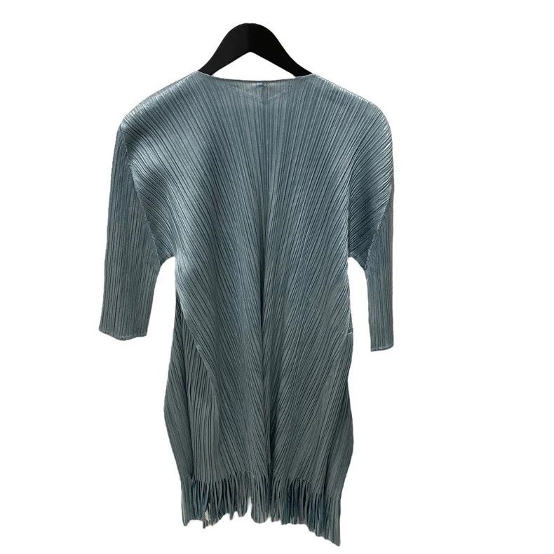 Issey Miyake Issey Miyake Green tassel cardigan Size L / US 10 / IT 46 - 2 Thumbnail
