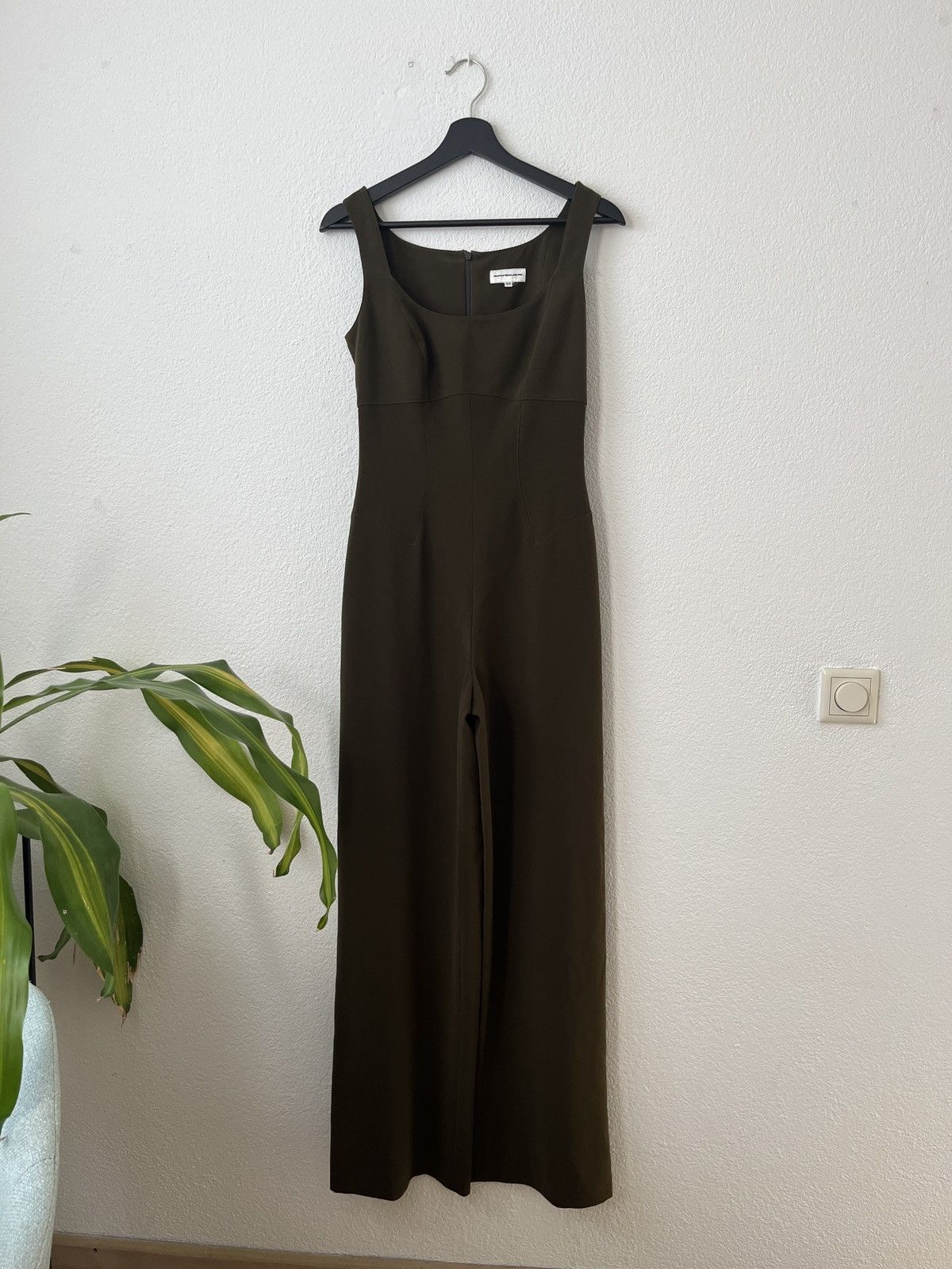 Designer × Mugler × Thierry Mugler Thierry Mugler vintage khaki jumpsuit S/M 38 Size 27" / US 4 / IT 40 - 8 Thumbnail