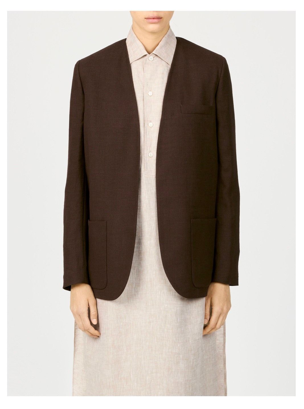 Loro Piana o1srvl11e0526 FAP0079 Hanna Jacket in Brown Size M / US 6-8 / IT 42-44 - 4 Thumbnail