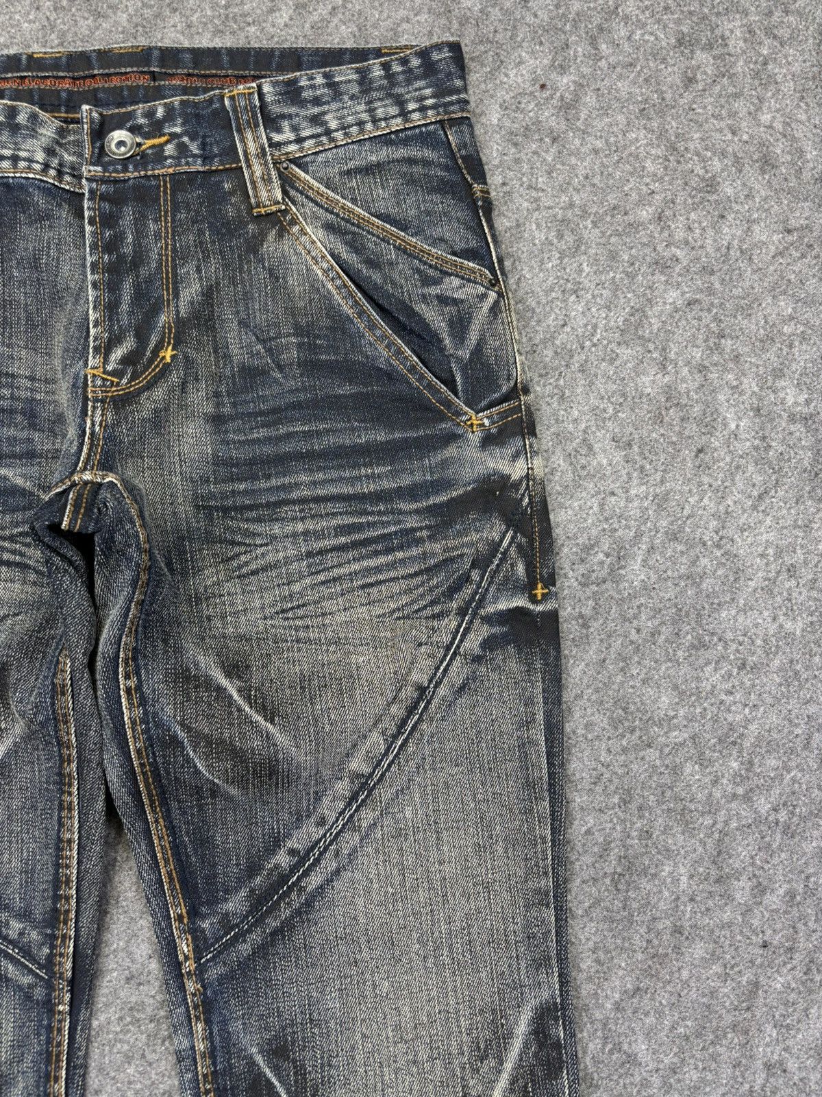 Japanese Brand 💥FLARE💥Archival Streetwear NCFM Sick Fades Denim F703 Size US 30 / EU 46 - 5 Thumbnail