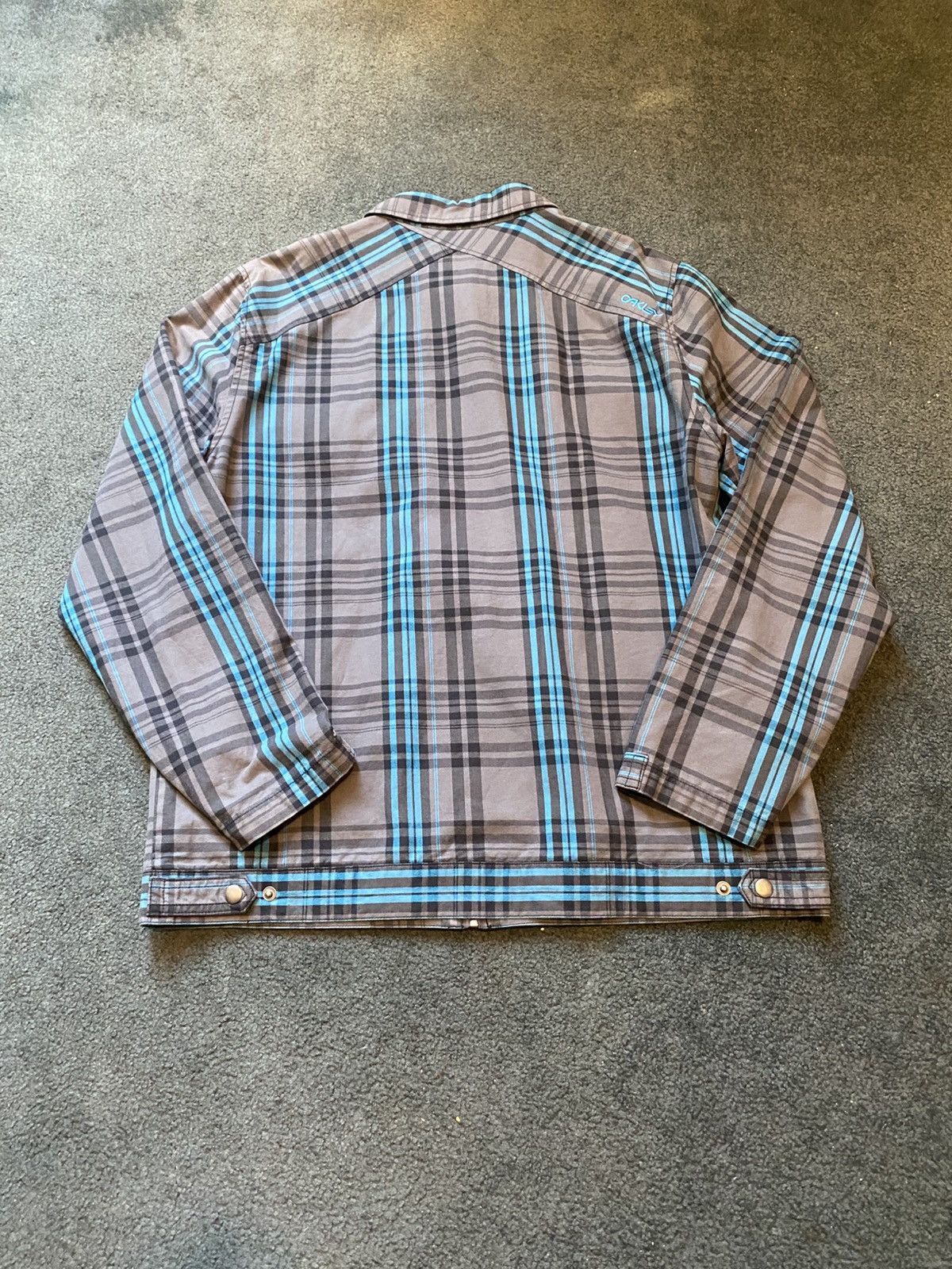 Oakley × Vintage OAKLEY PLAID GRAY JACKET Size US L / EU 52-54 / 3 - 2 Thumbnail