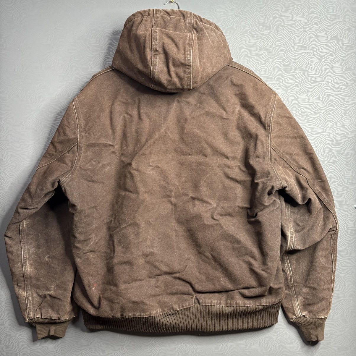 Carhartt × Vintage Vintage Y2k Carhartt J130 DKB Dark Brown Hooded jacket Size US L / EU 52-54 / 3 - 4 Thumbnail