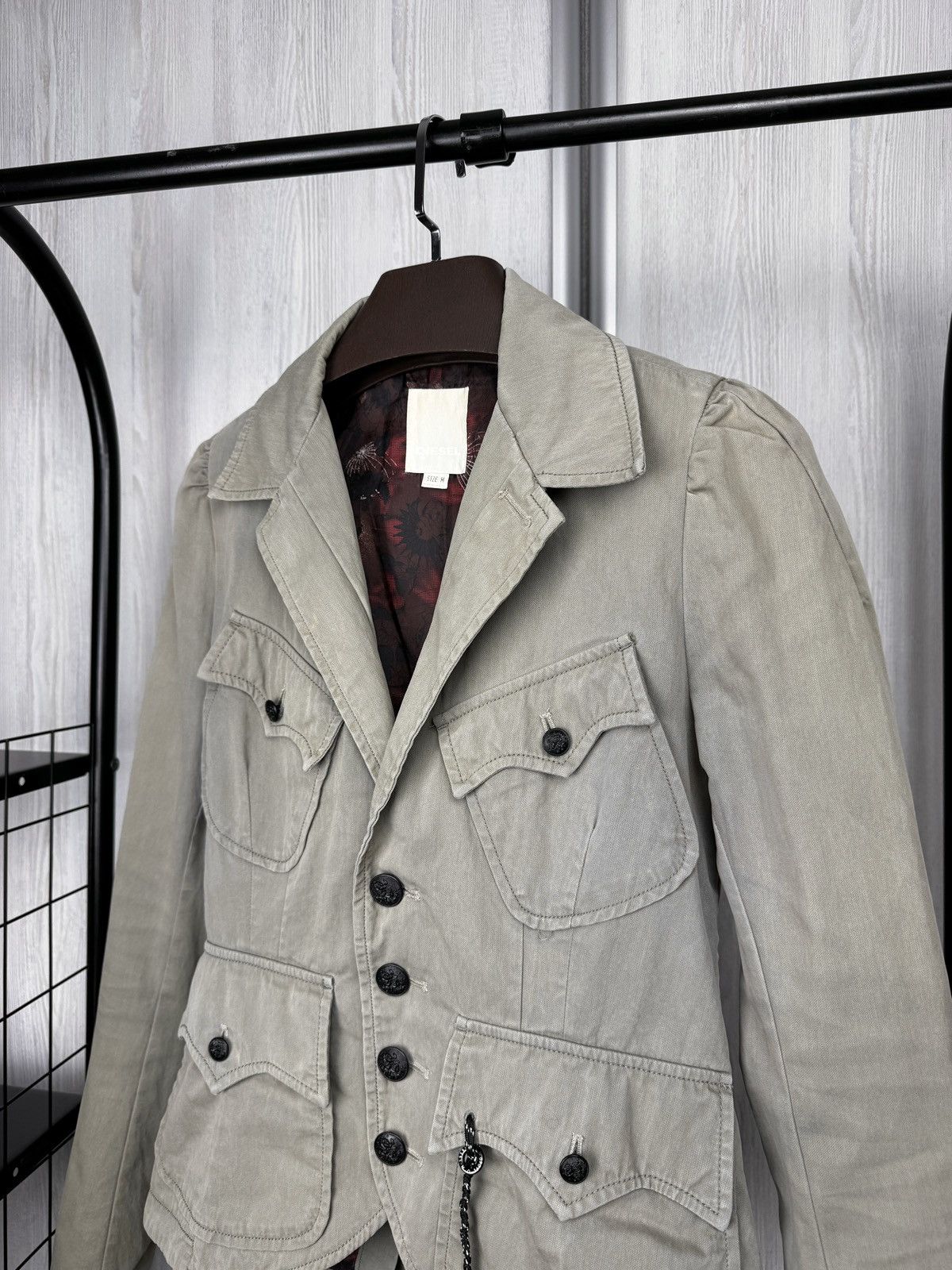 Diesel Diesel y2k 00s Cargo Biker Utility Blazer Jacket Night Rider Size M / US 6-8 / IT 42-44 - 4 Thumbnail