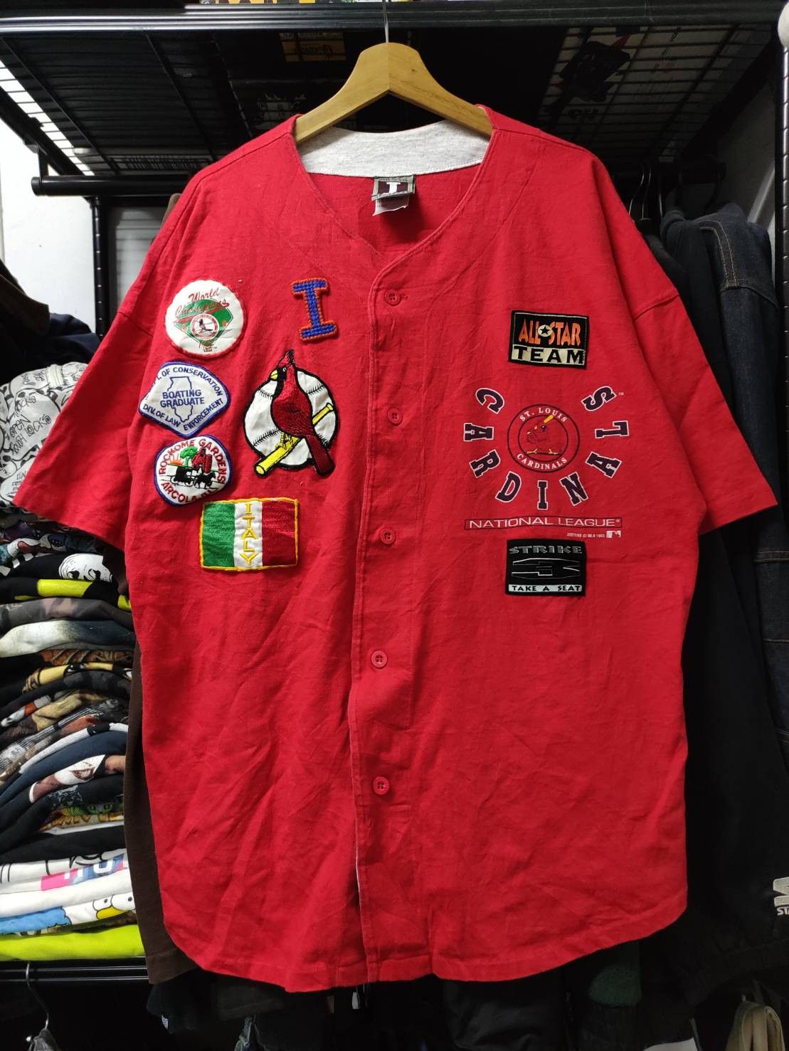 MLB Vtg 90's All Star Team St. Louis Cardinals Made in USA Size US XL / EU 56 / 4 - 1 Thumbnail