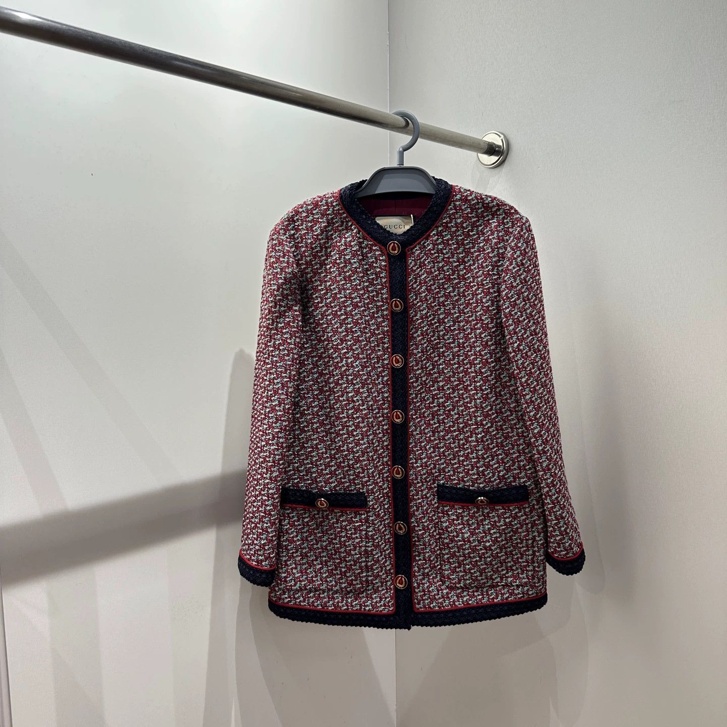 Gucci Gucci mar602 tweed single-breasted jacket size 36 Size XS / US 0-2 / IT 36-38 - 1 Thumbnail