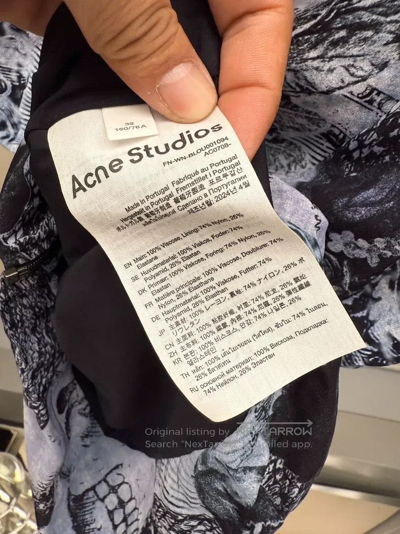 Acne Studios Acne Studios Spring/Summer 25 Sleeveless Printed T-Shirt Size 4XL / US 24-26 - 7 Thumbnail