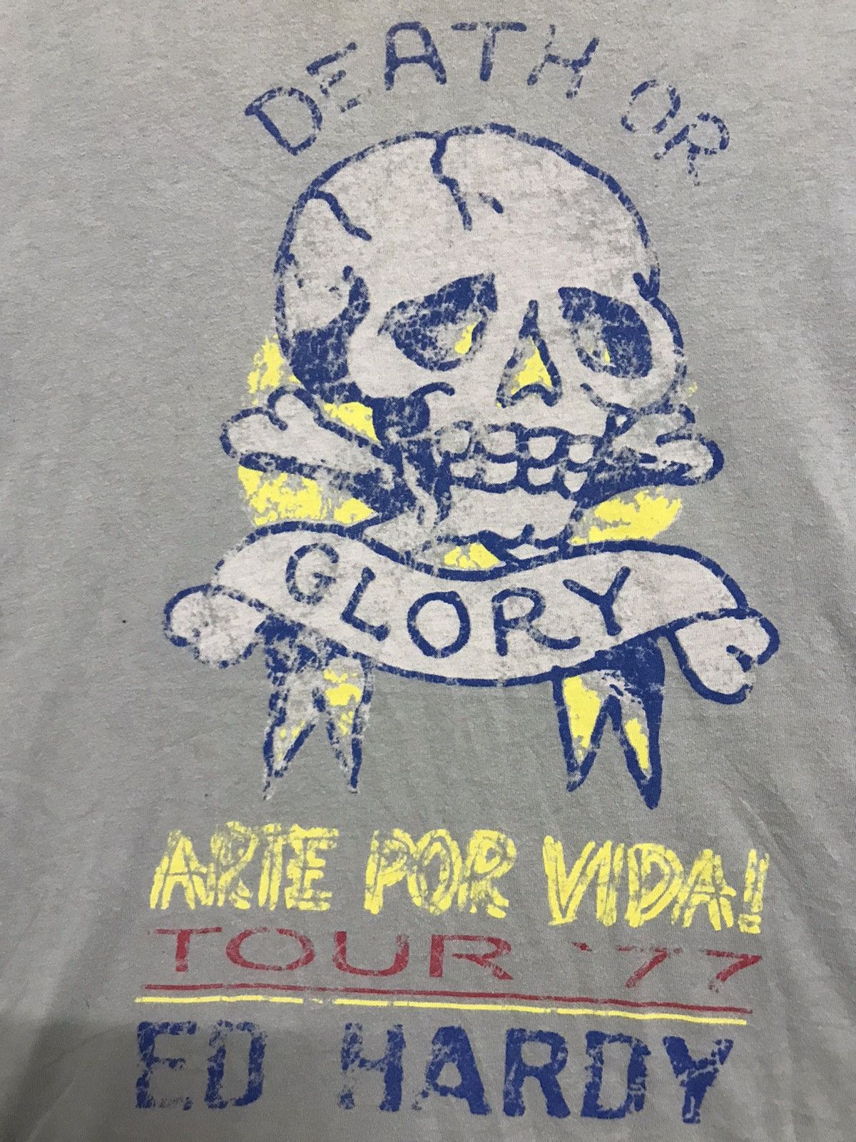 Ed Hardy Ed Hardy Death Or Glory Tour 77 Distress Design Size US XXL / EU 58 / 5 - 4 Thumbnail