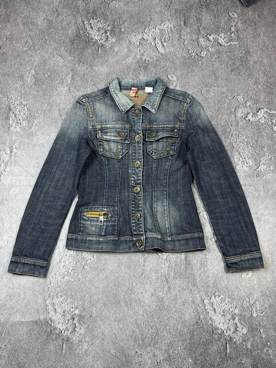 Miss Sixty Y2K Miss Sixty Faded Denim Jacket 2000s Glam Size M / US 6-8 / IT 42-44 - 1 Thumbnail