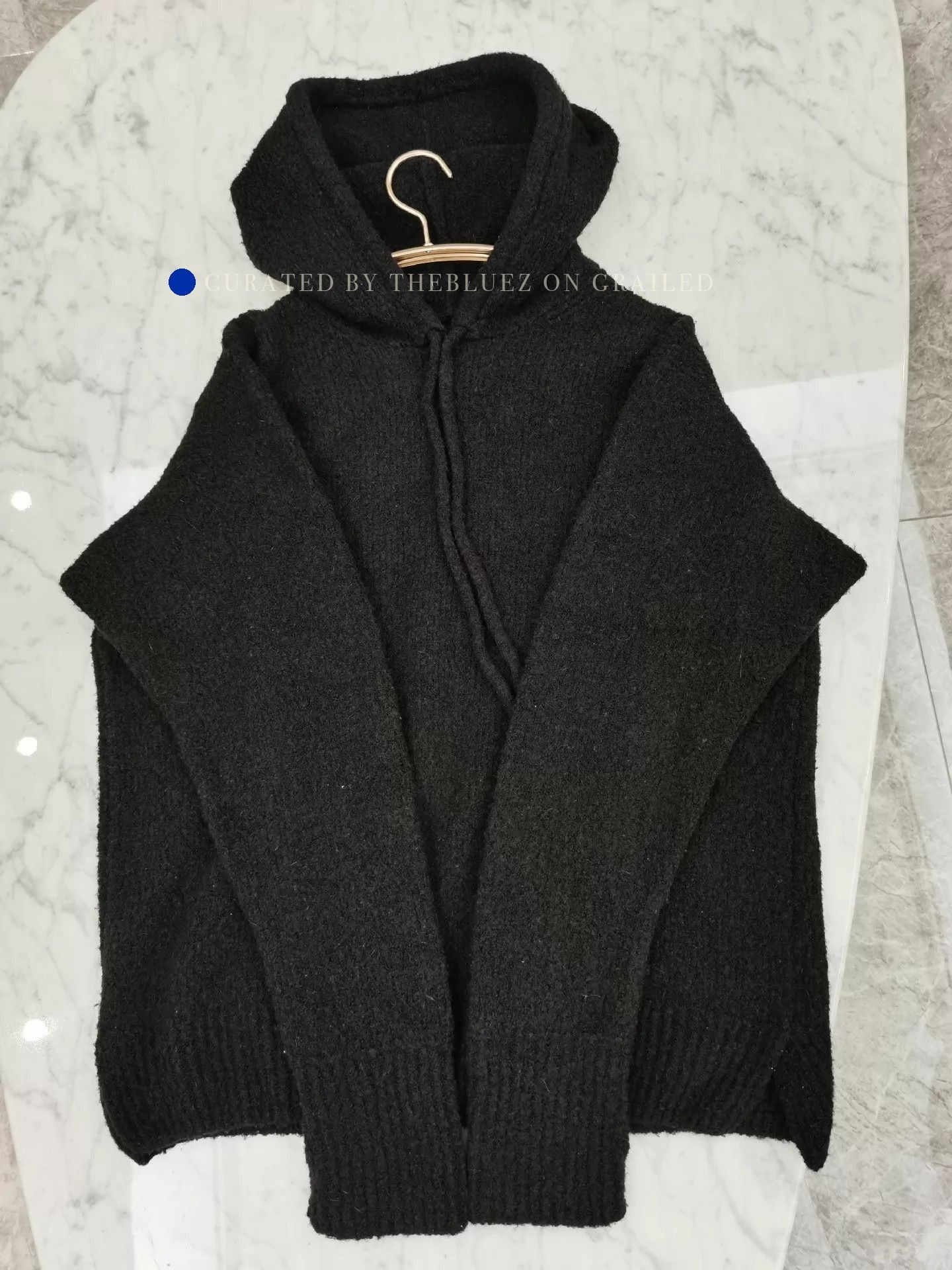 Maison Margiela Black Hooded Wool-Blend Sweater Size US M / EU 48-50 / 2 - 1 Preview