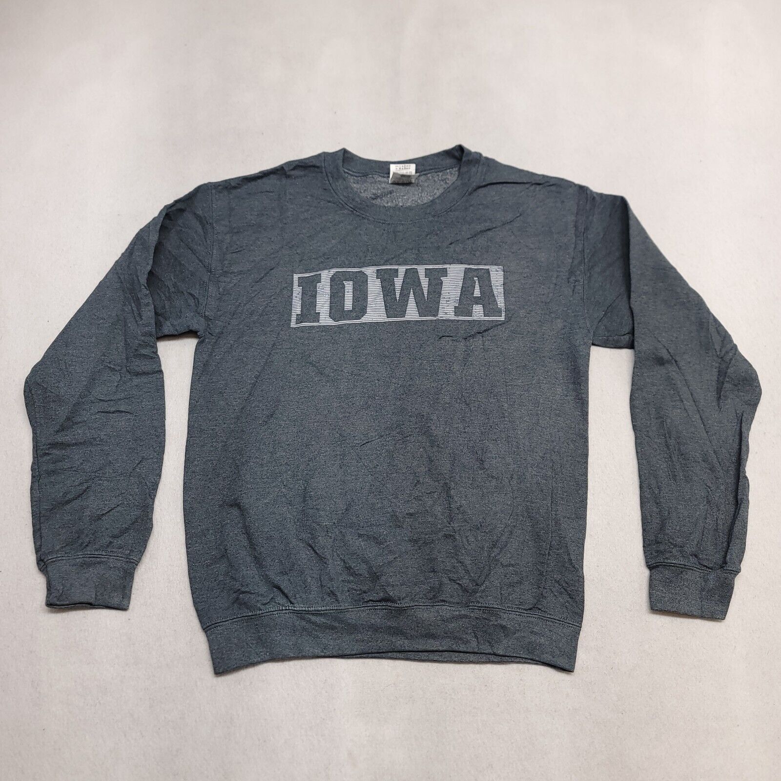 Gildan Iowa Gildan Casual Long Sleeve Sweatshirt Mens Size S Gray Size US S / EU 44-46 / 1 - 2 Thumbnail