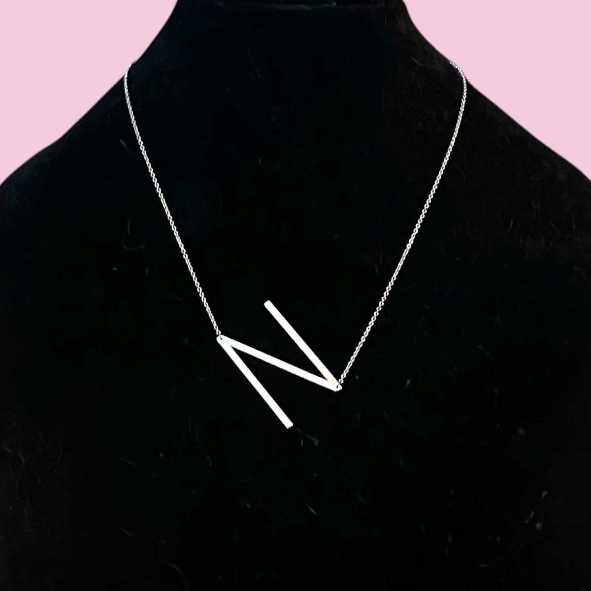 Other Cai silver tone sideway initial letter N necklace Size ONE SIZE - 1 Thumbnail