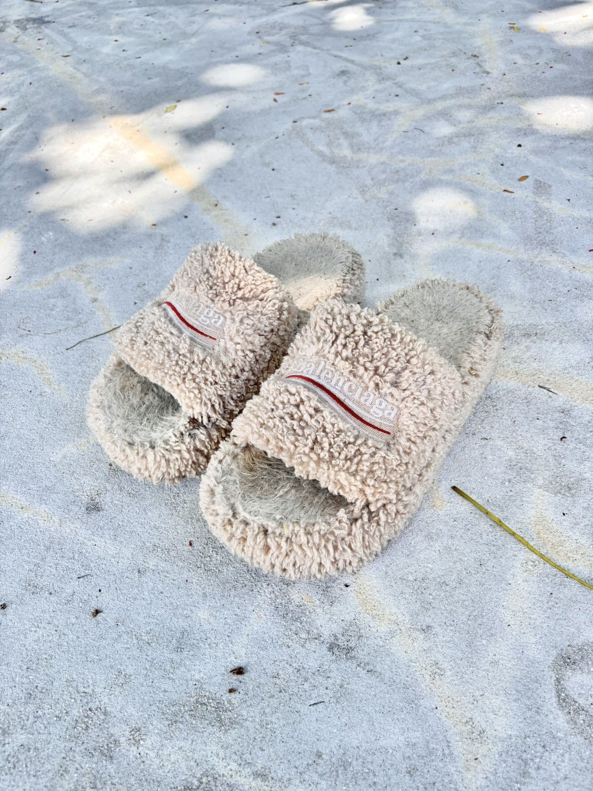 Balenciaga Balenciaga Fur Leopard Slides | Grailed