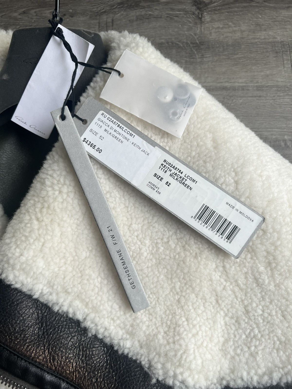 Rick Owens NEW WITH TAGS FW21 Gethsemane Keith jacket Size US L / EU 52-54 / 3 - 10 Thumbnail
