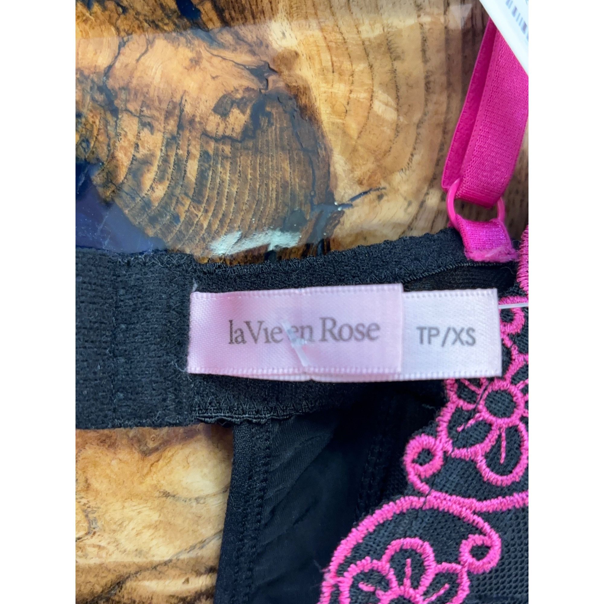 la Vie en Rose Pink and Black La vien Corset top Size XS / US 0-2 / IT 36-38 - 3 Thumbnail