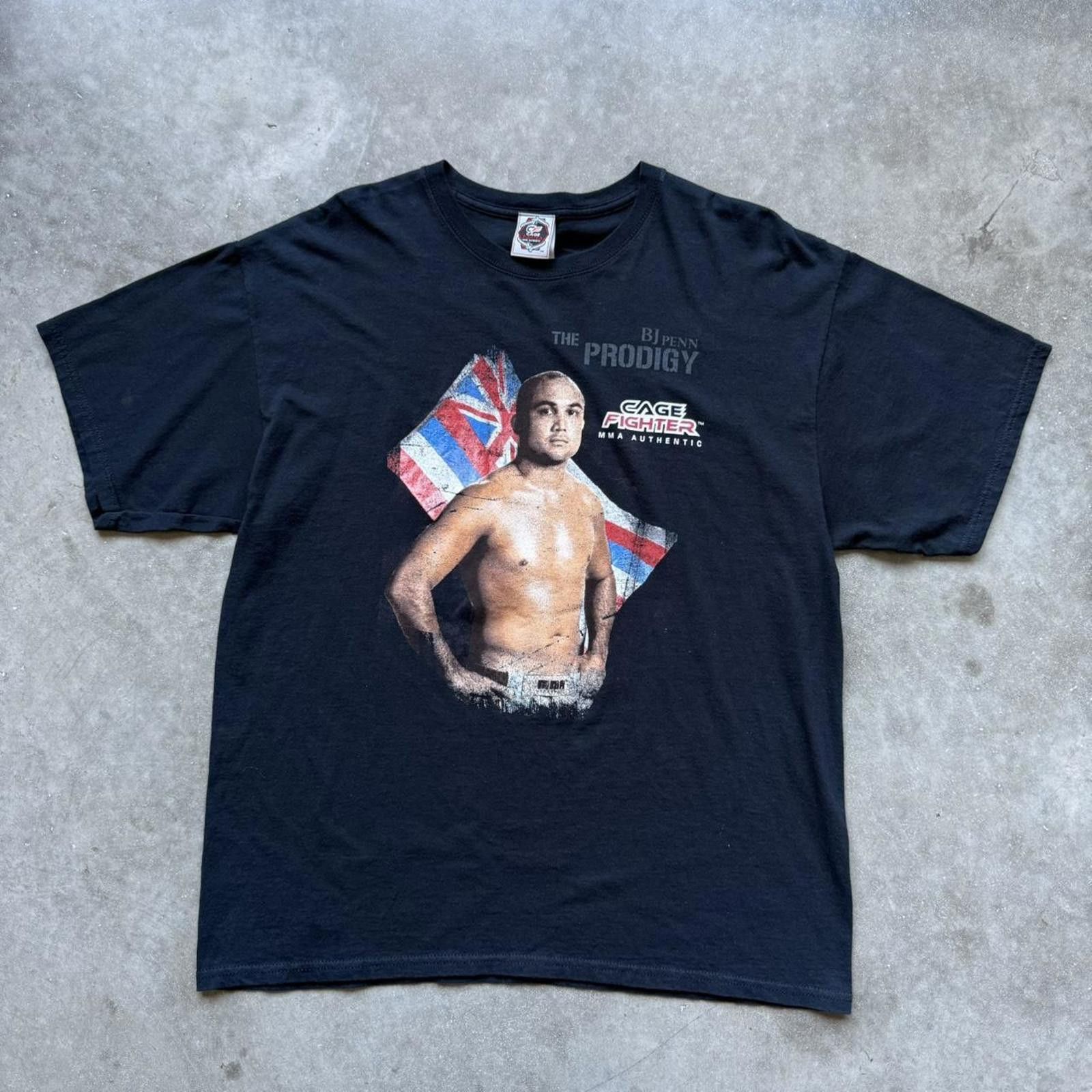Other MMA Authentic Cage Fighter Bj Penn “The Prodigy” T-shirt Size US XL / EU 56 / 4 - 1 Thumbnail
