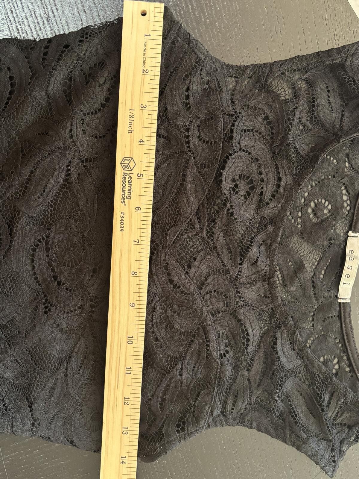Eastland Easel Black Lace Sleeveless Bodycon Dress Medium. Size M / US 6-8 / IT 42-44 - 8 Thumbnail