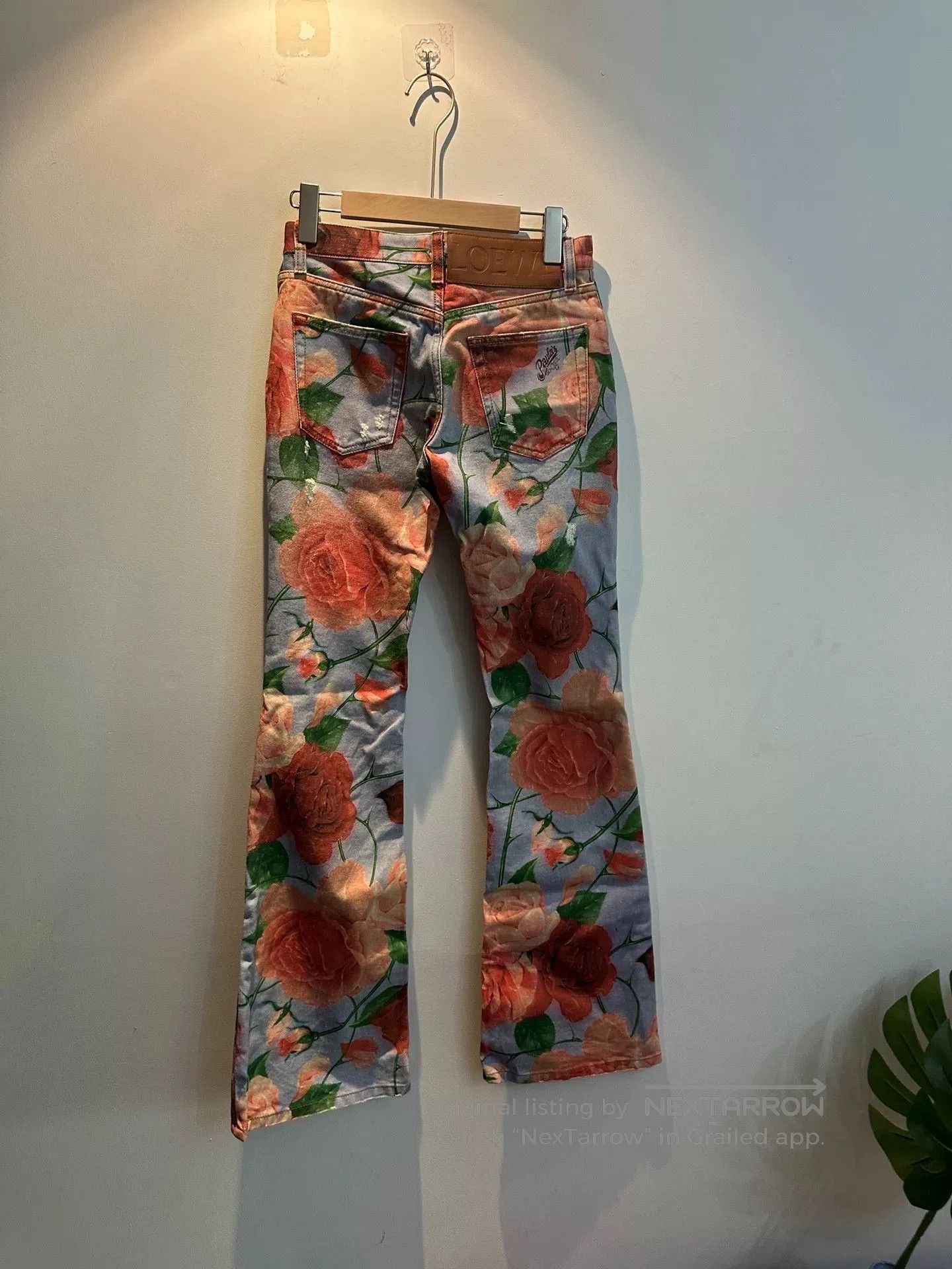Loewe loewe floral denim pants. Size 33" - 2 Thumbnail