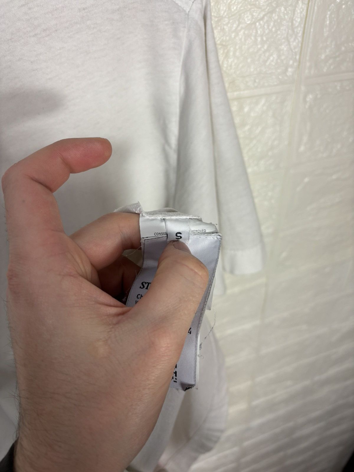 Stone Island Stone Island T-Shirt White Red Big Logo Size S Men’s Size US S / EU 44-46 / 1 - 17 Thumbnail