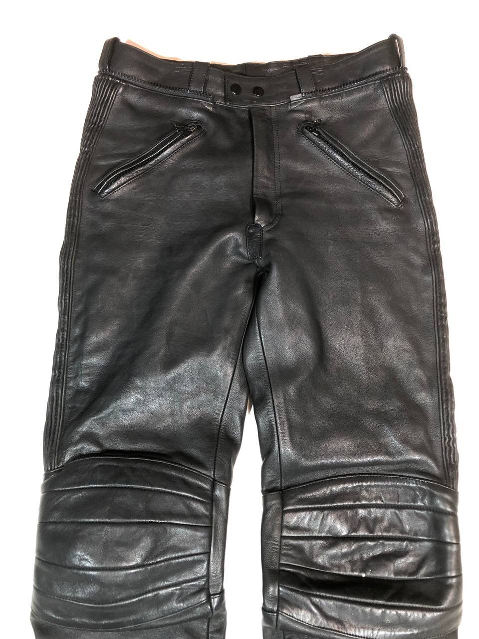 Vintage POLO Road Vintage Racing Moto Leather Pants Size US 30 / EU 46 - 2 Thumbnail