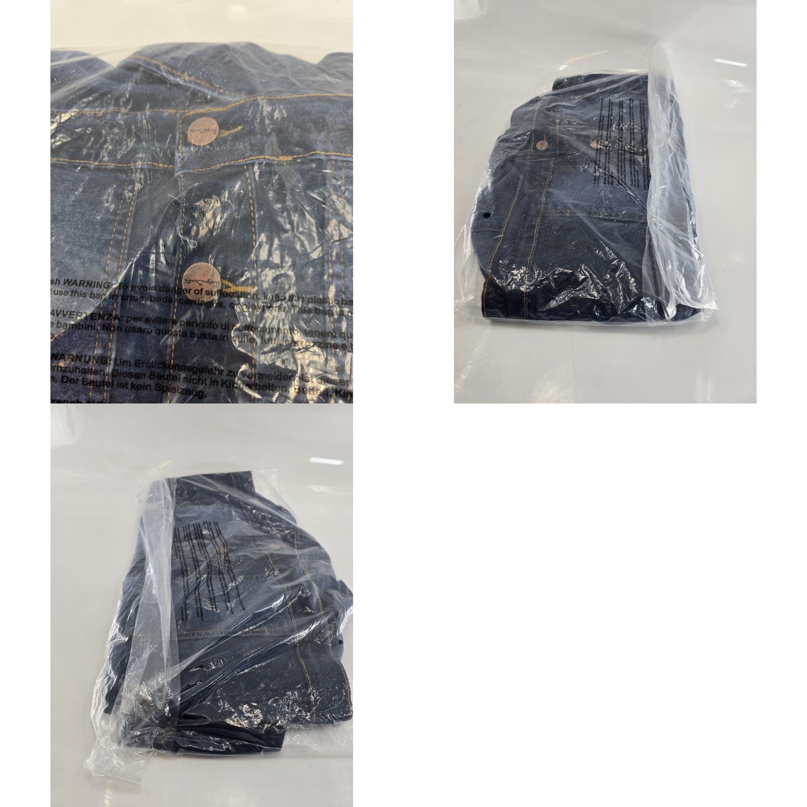 Denime Indigo Saints Denim Jacket - Jacket - XL - Dark Blue - Denim - Women's - New With Tags - Casual - Button - Pockets - Cotton Blend - Regular Fit Size XL / US 12-14 / IT 48-50 - 8 Thumbnail