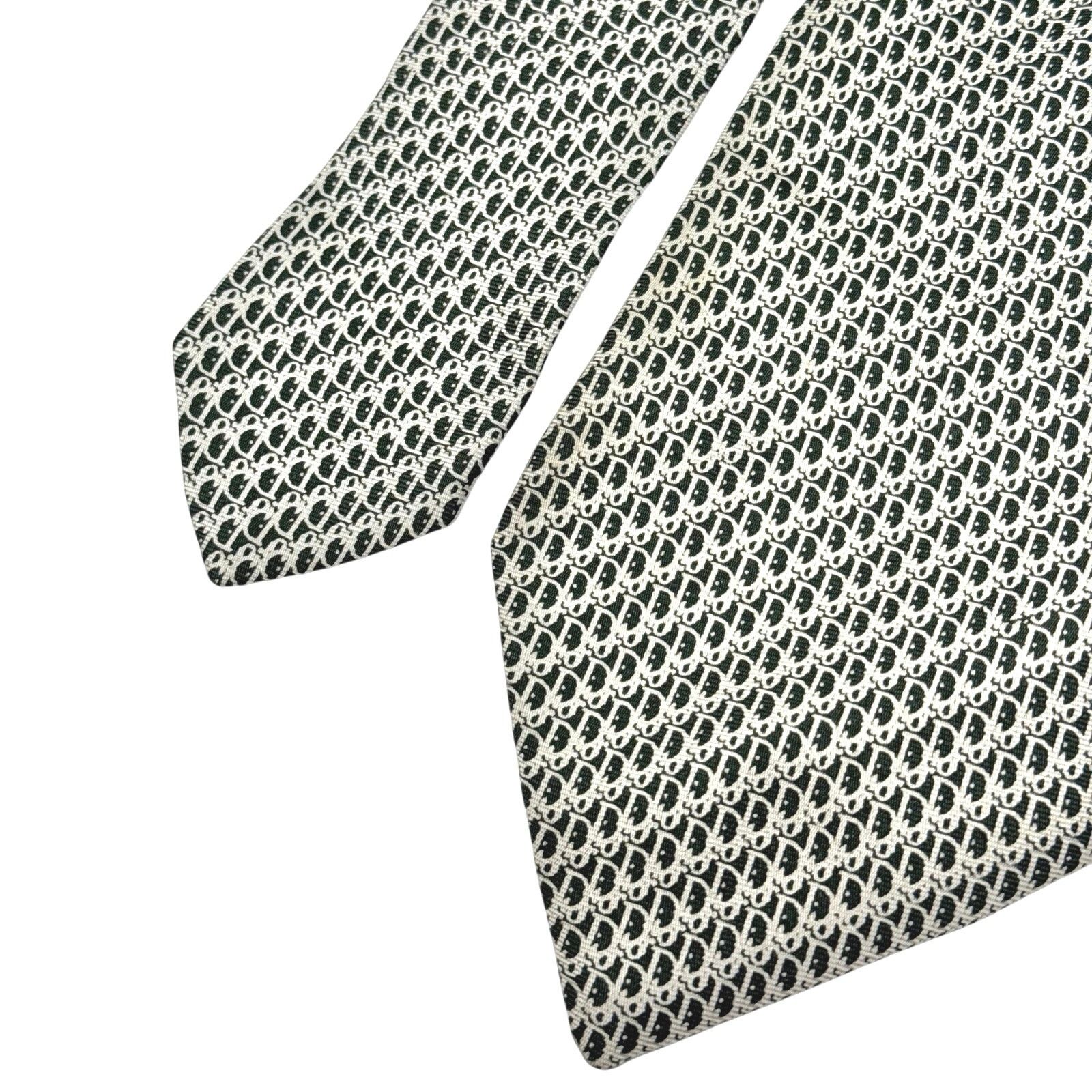 Christian Dior Monsieur Christian Dior Oblique Pattern Tie Size ONE SIZE - 3 Thumbnail