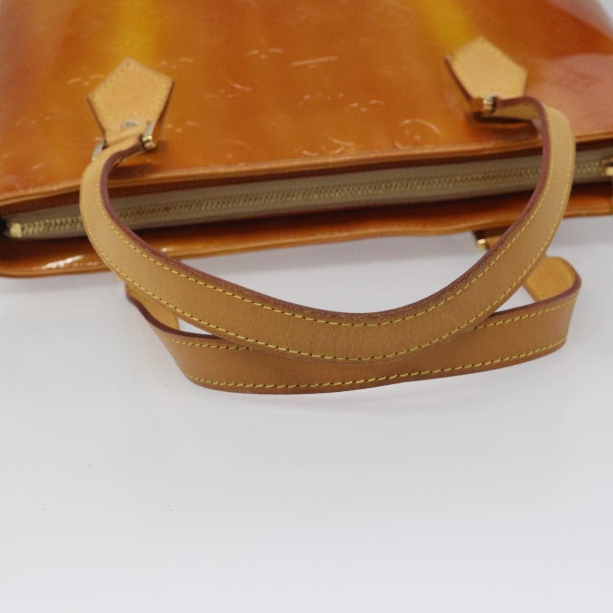 Louis Vuitton LOUIS VUITTON Monogram Vernis Houston Hand Bag Beige M91004 Size ONE SIZE - 7 Thumbnail