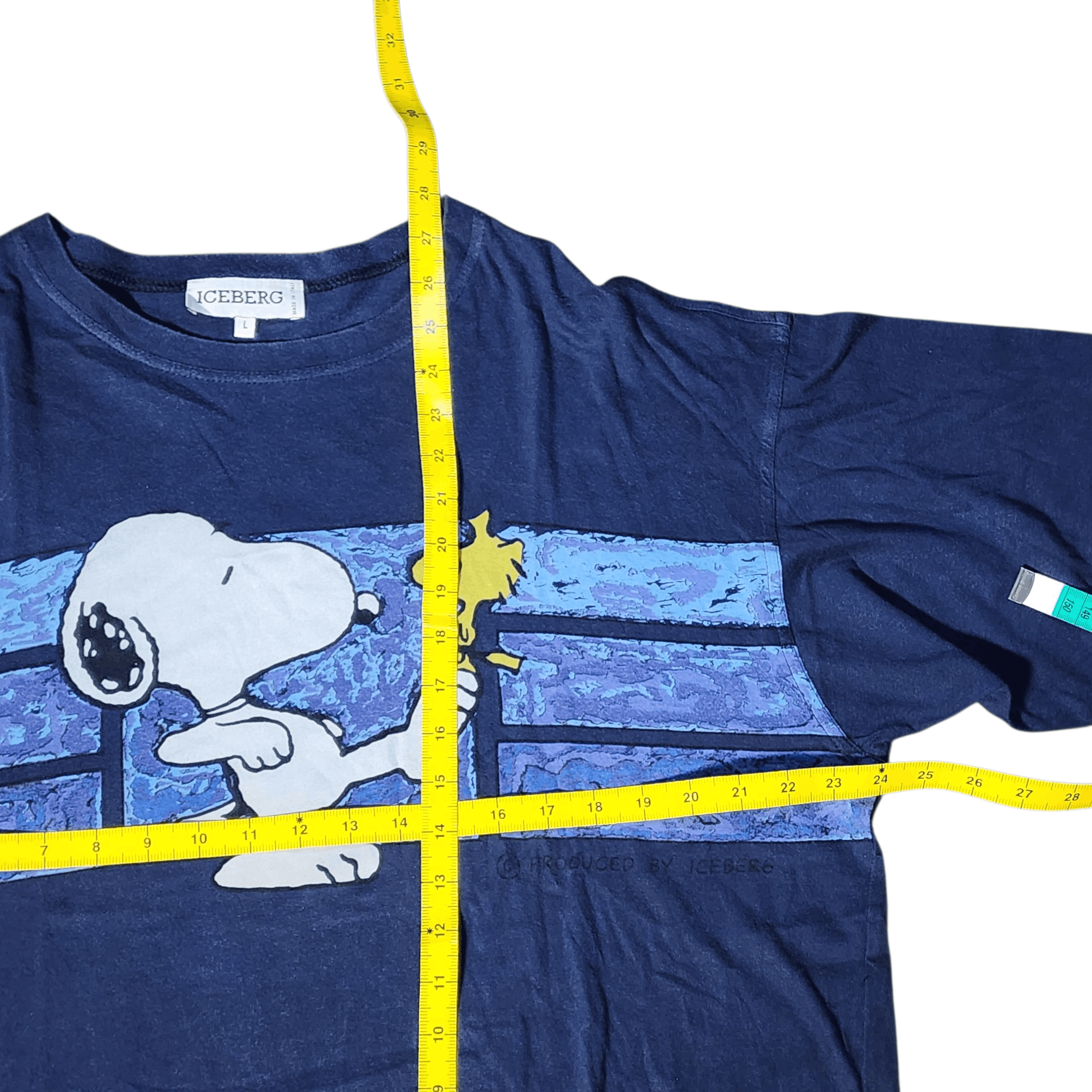 Iceberg Vintage 90s Iceberg x Snoopy Woodstock shirts made in Italy Size US L / EU 52-54 / 3 - 7 Thumbnail