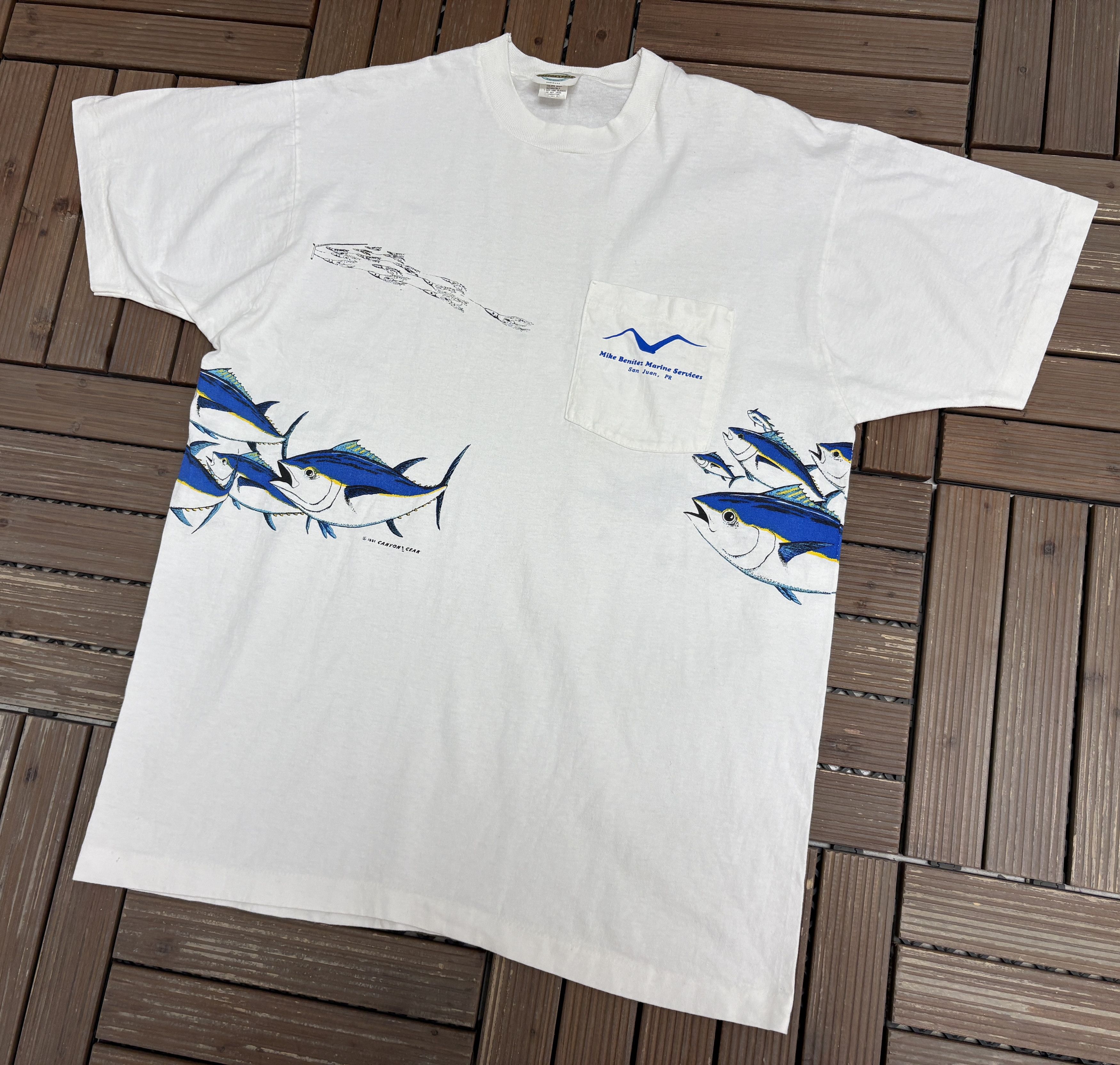 Vintage Marine Services San Juan Vintage White T-Shirt Tee Size US XL / EU 56 / 4 - 3 Thumbnail